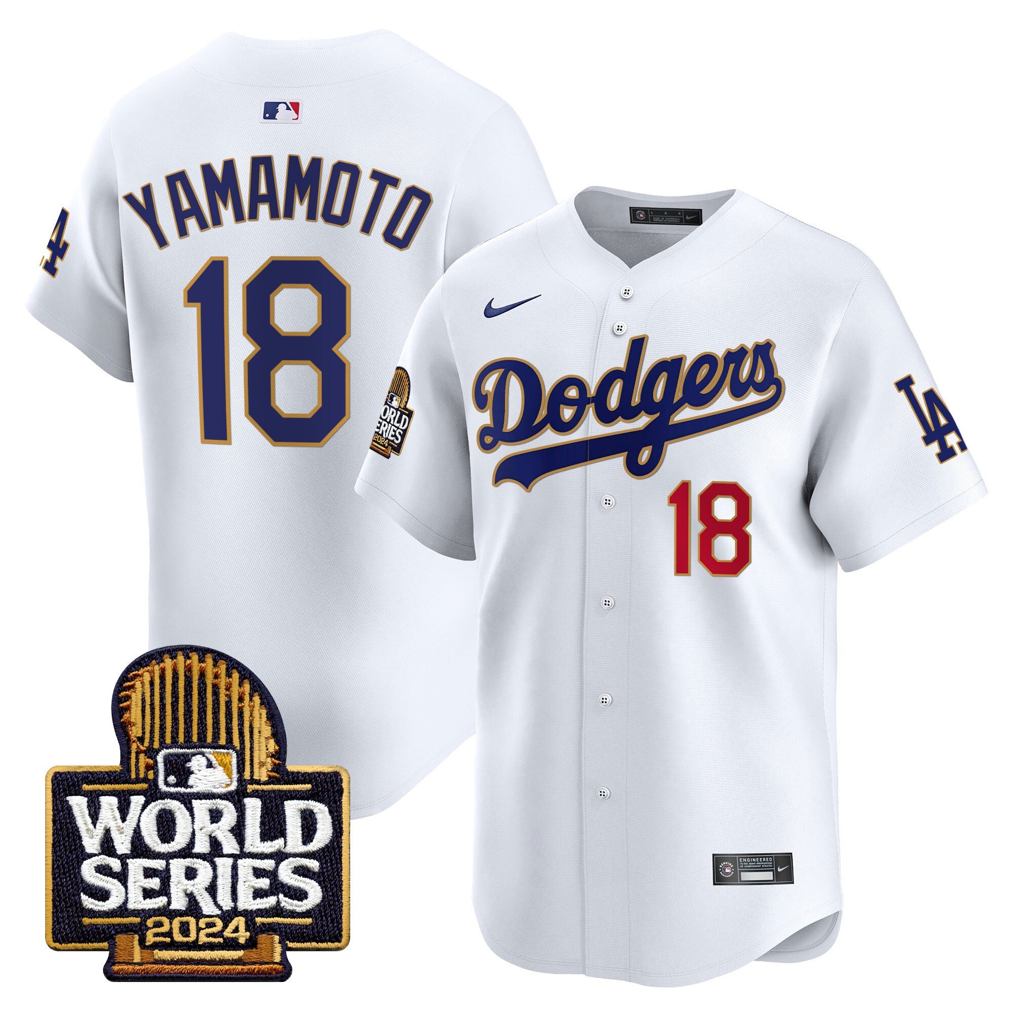 Men’s 2024 World Series Gold Trim Vapor Premier Limited Jersey