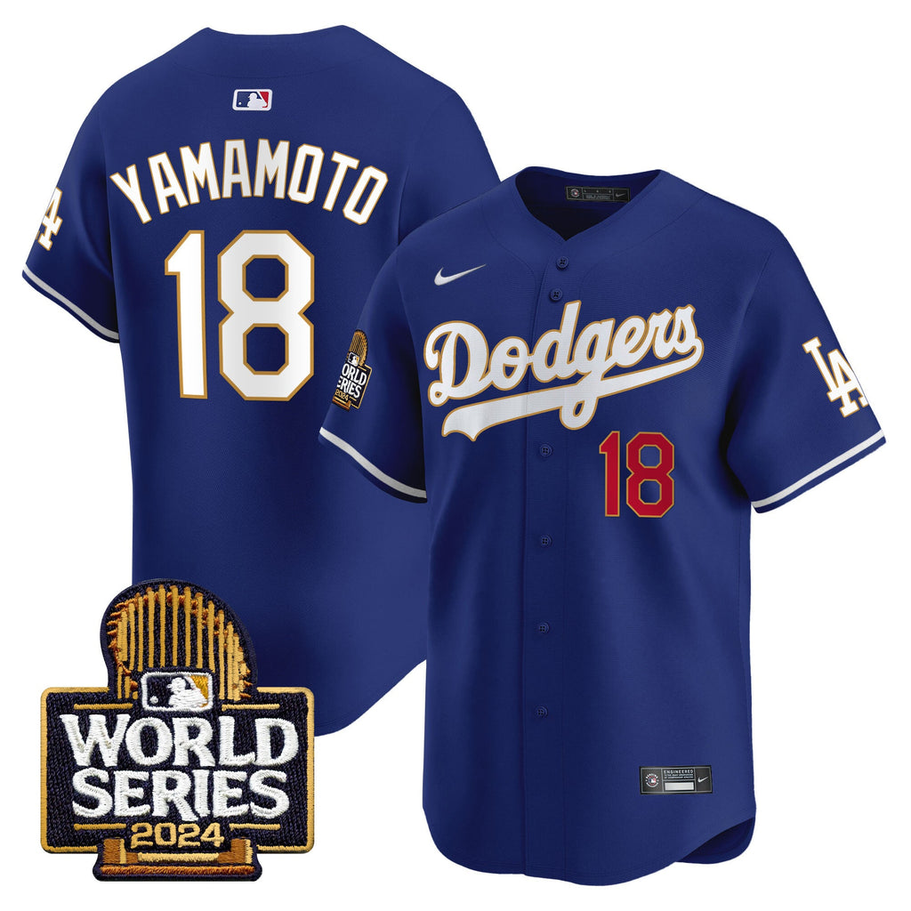 Men’s 2024 World Series Gold Trim Vapor Premier Limited Jersey