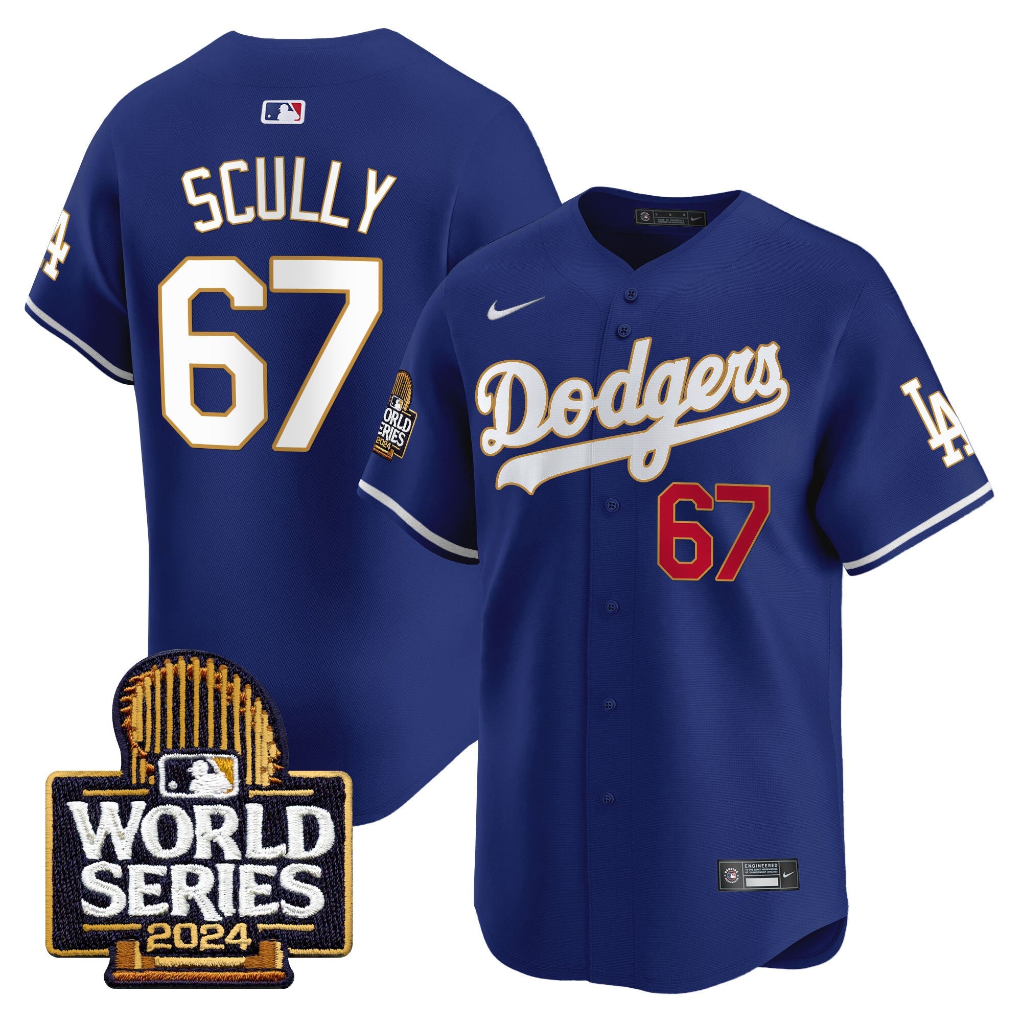 Men’s 2024 World Series Gold Trim Vapor Premier Limited Jersey