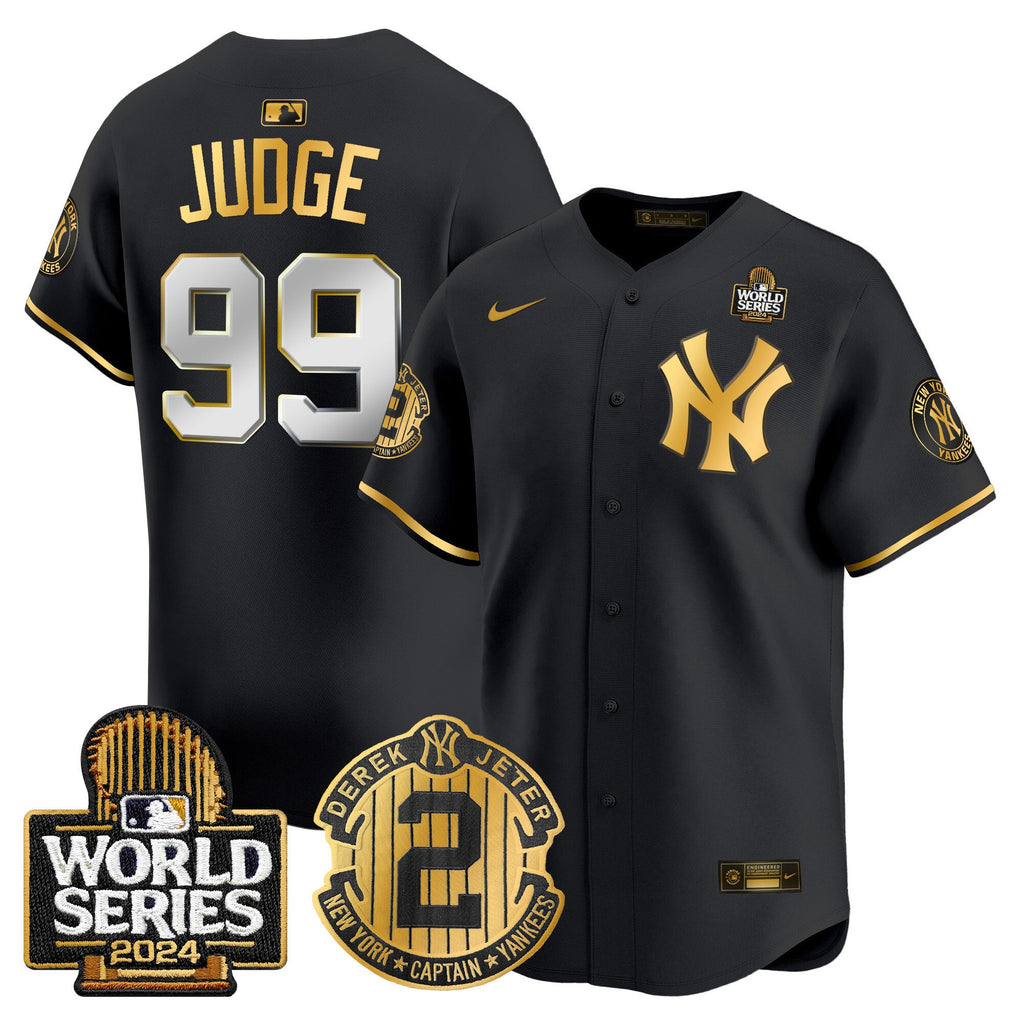 Men’s Derek Jeter Patch 2024 World Series Vapor Premier Limited Jersey