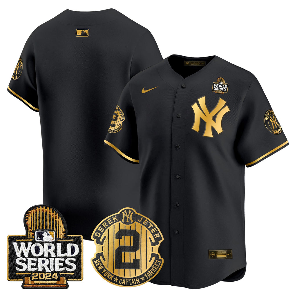 Men’s Derek Jeter Patch 2024 World Series Vapor Premier Limited Jersey