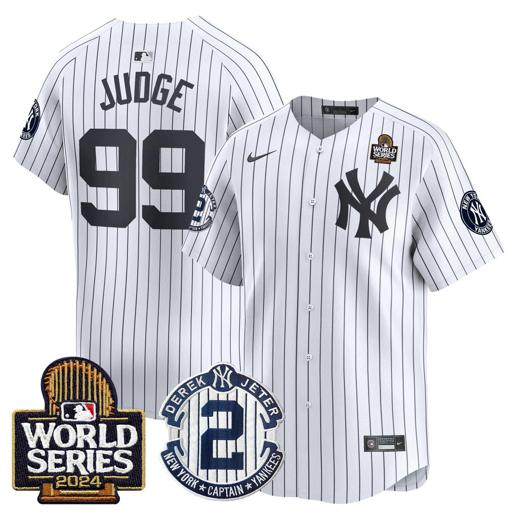 Men’s Derek Jeter Patch 2024 World Series Vapor Premier Limited Jersey