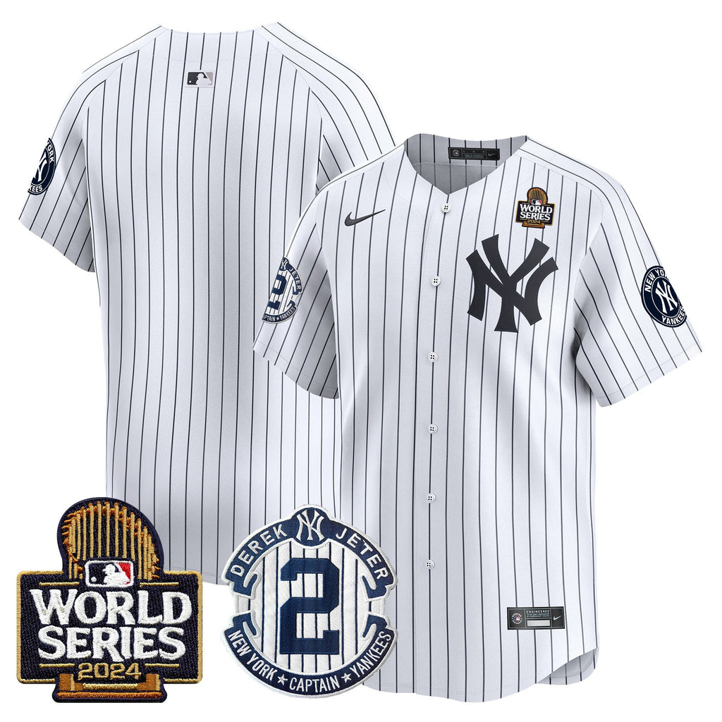 Men’s Derek Jeter Patch 2024 World Series Vapor Premier Limited Jersey