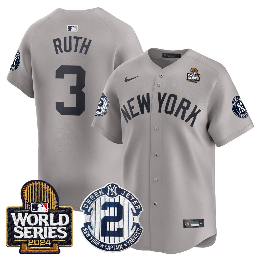 Men’s Derek Jeter Patch 2024 World Series Vapor Premier Limited Jersey