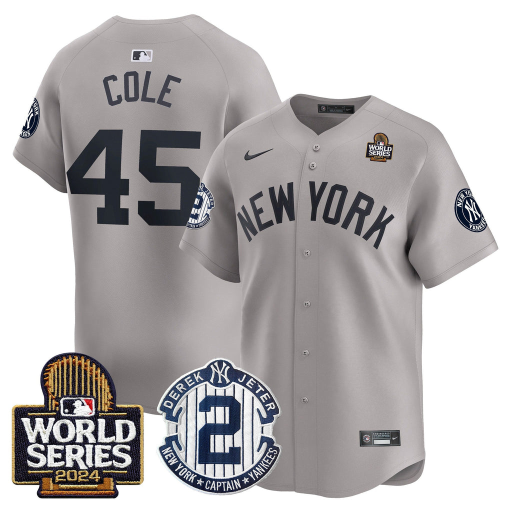 Men’s Derek Jeter Patch 2024 World Series Vapor Premier Limited Jersey
