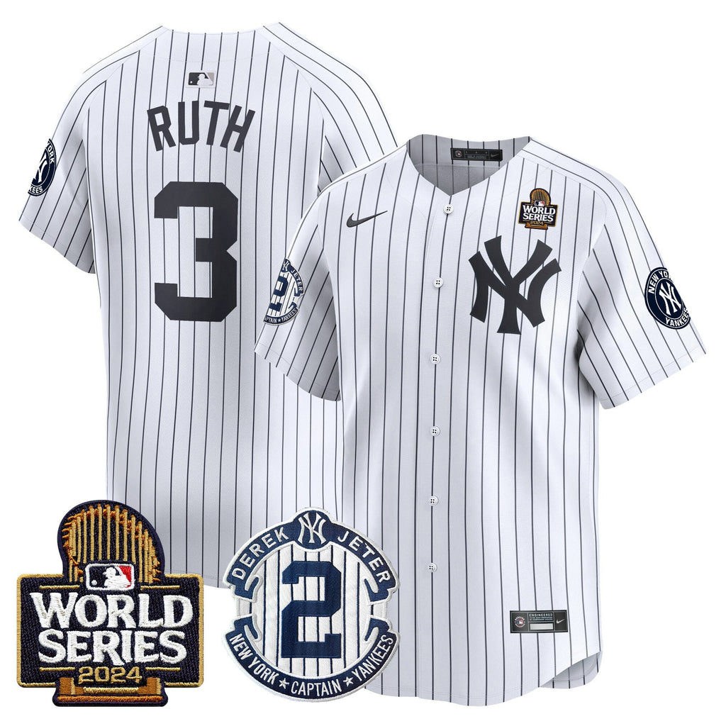 Men’s Derek Jeter Patch 2024 World Series Vapor Premier Limited Jersey