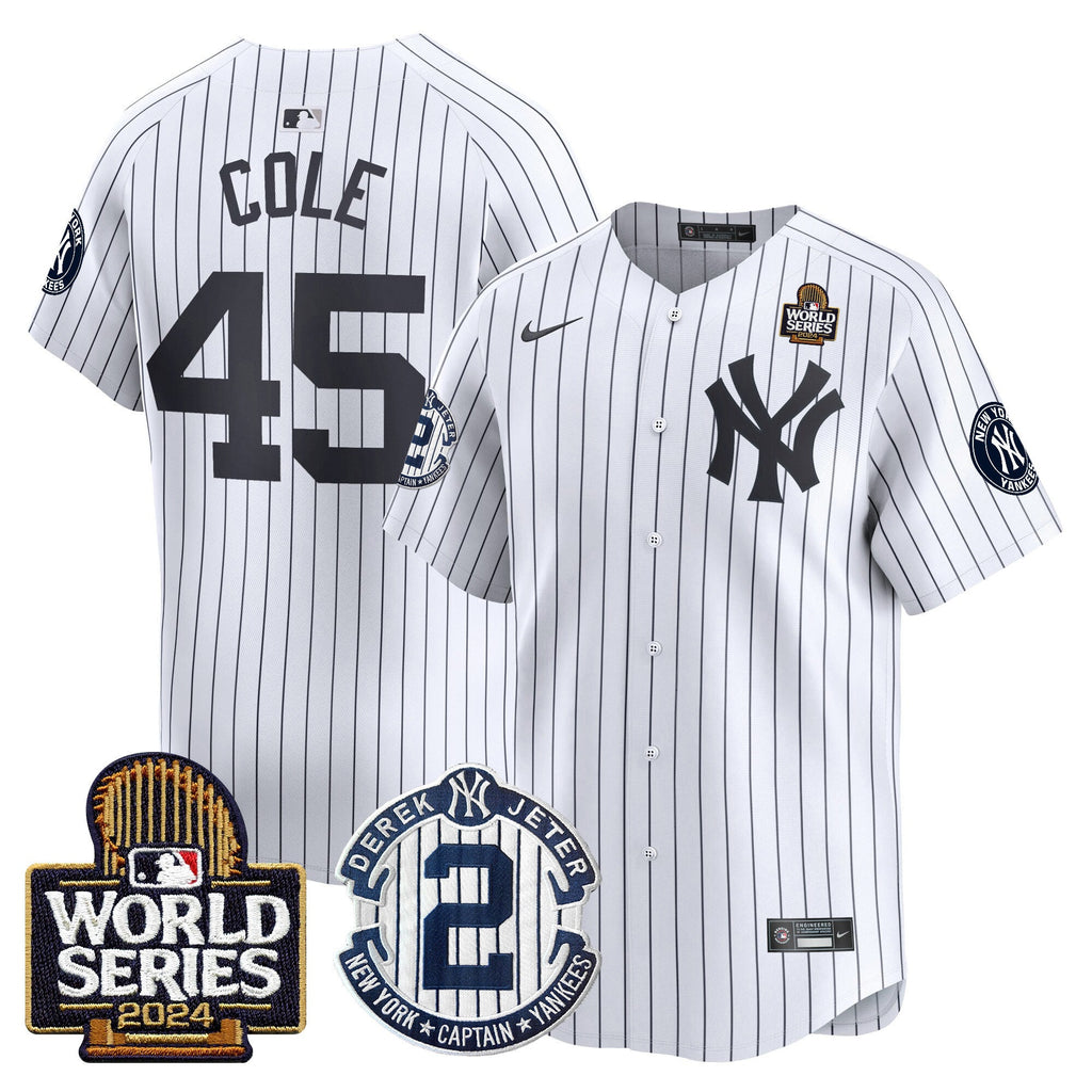 Men’s Derek Jeter Patch 2024 World Series Vapor Premier Limited Jersey