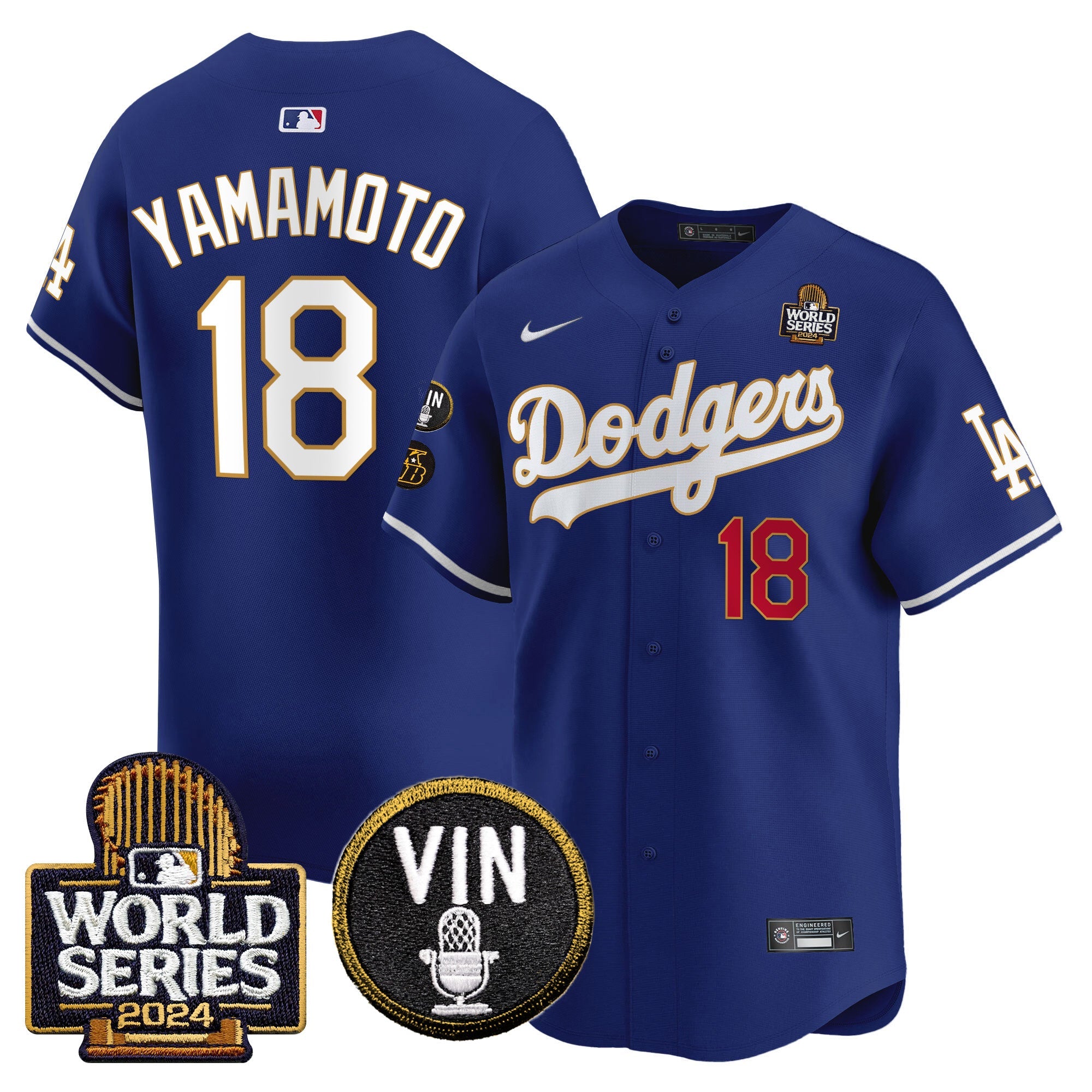 Men’s 2024 World Series Gold Trim Vapor Premier Limited Jersey V2
