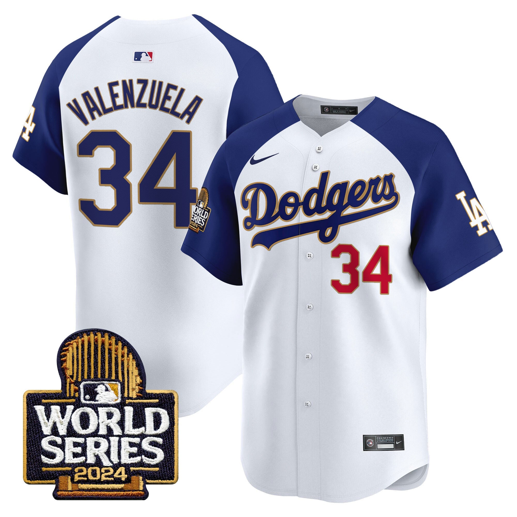 Men’s 2024 World Series Gold Trim Vapor Premier Limited Jersey