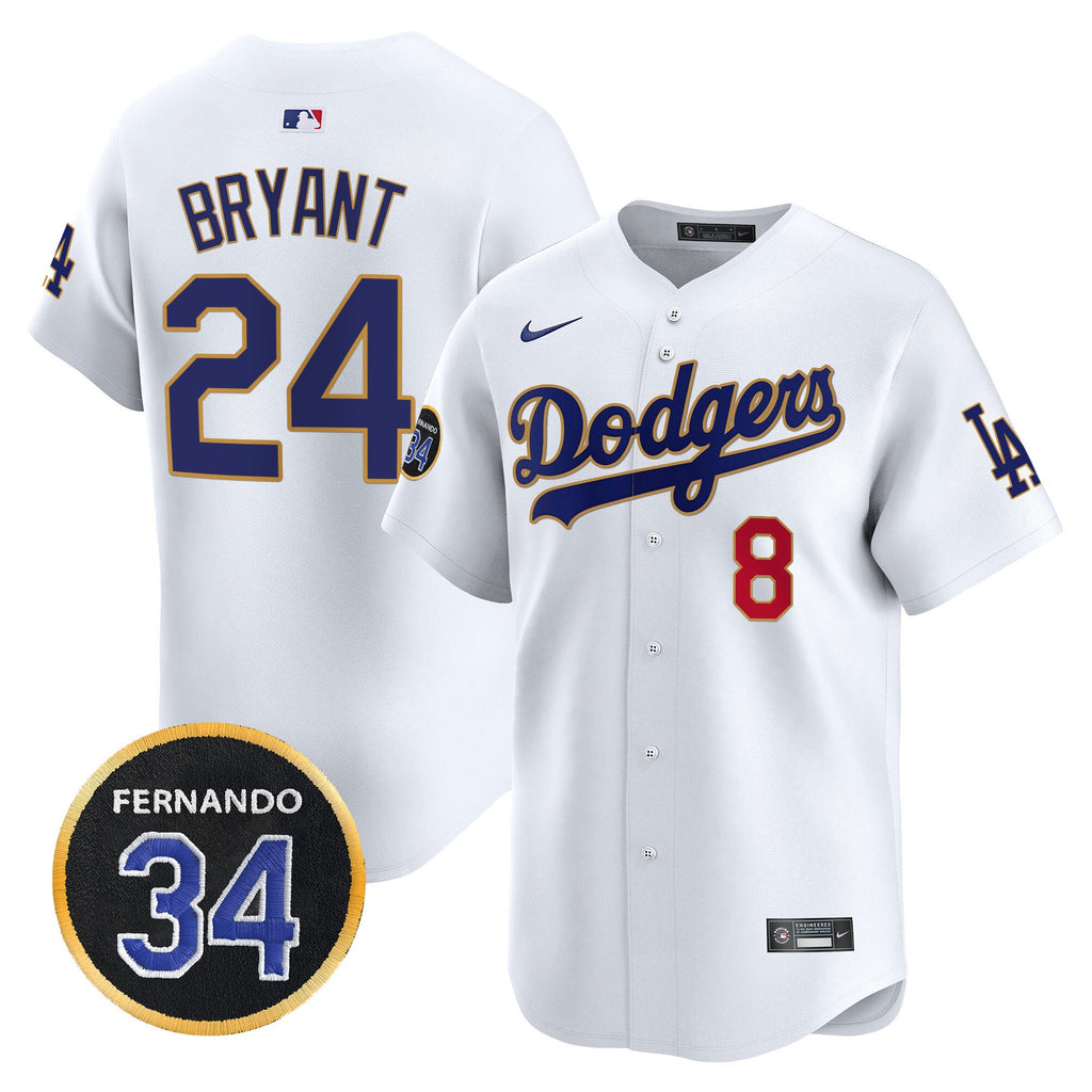 Men’s Fernando Valenzuela Memorial Patch Vapor Premier Limited Jersey