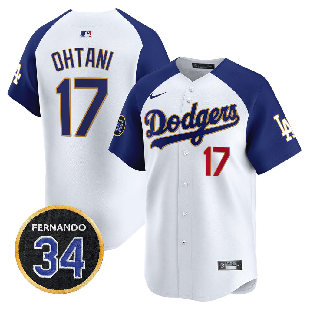 Men’s Fernando Valenzuela Memorial Patch Vapor Premier Limited Jersey