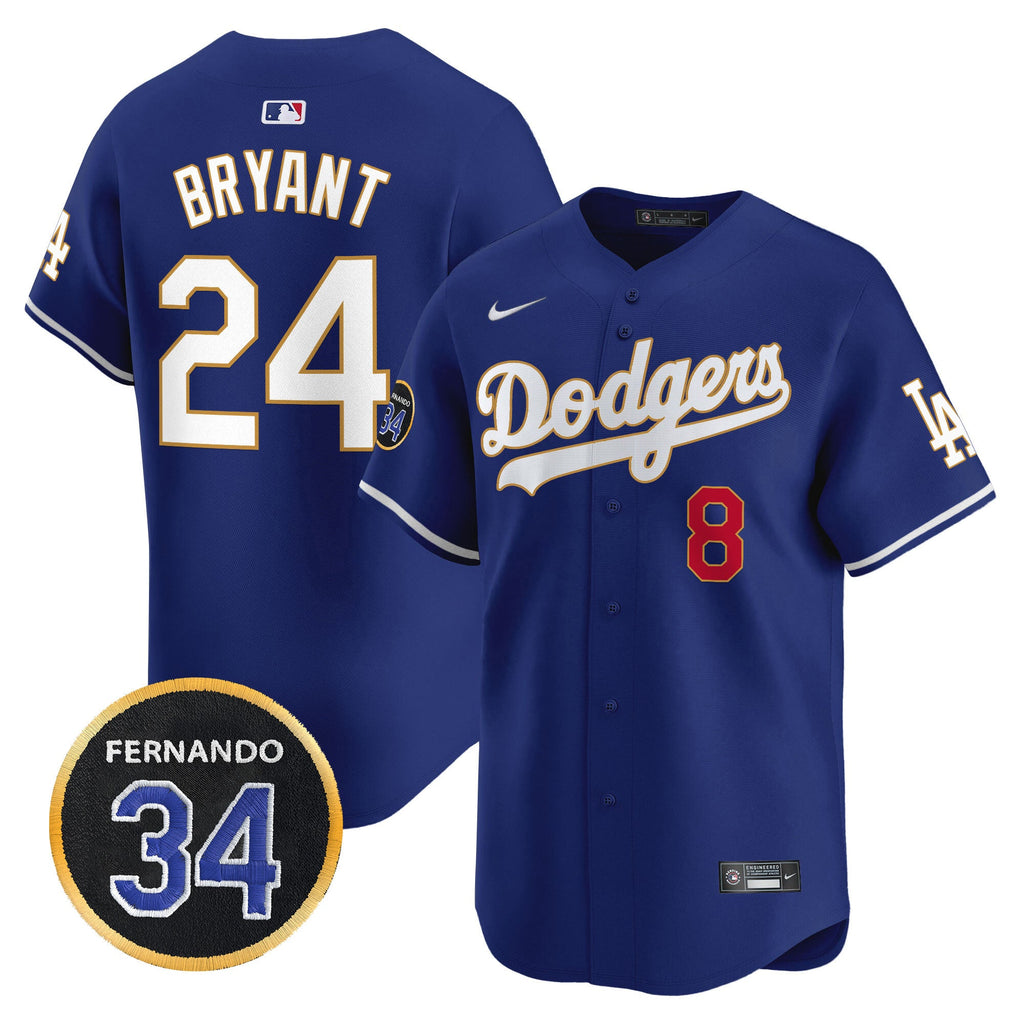 Men’s Fernando Valenzuela Memorial Patch Vapor Premier Limited Jersey