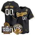 Fernando Valenzuela & 2024 World Series Patch Vapor Premier Limited Custom Jersey