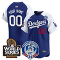 Fernando Valenzuela & 2024 World Series Patch Vapor Premier Limited Custom Jersey V3