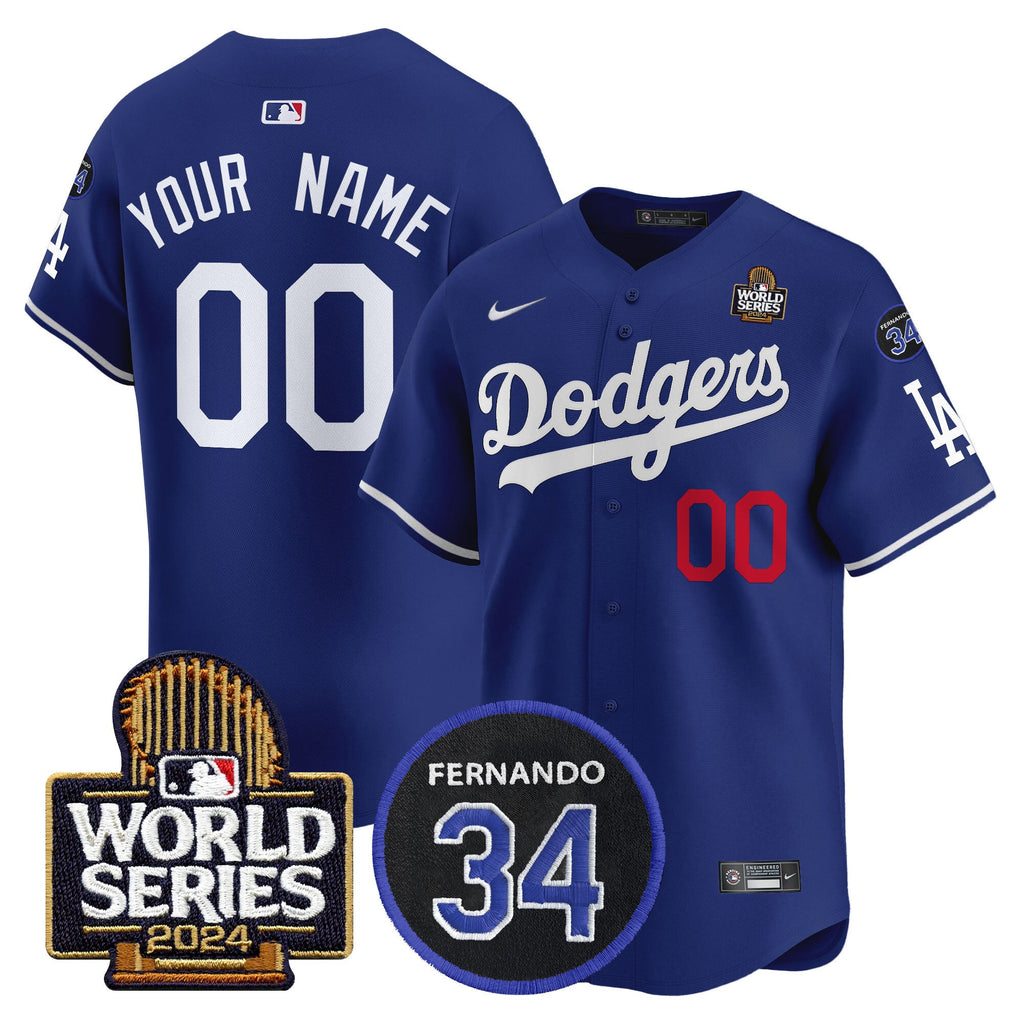 Fernando Memorial & 2024 World Series Patch Vapor Premier Limited Custom Jersey V2