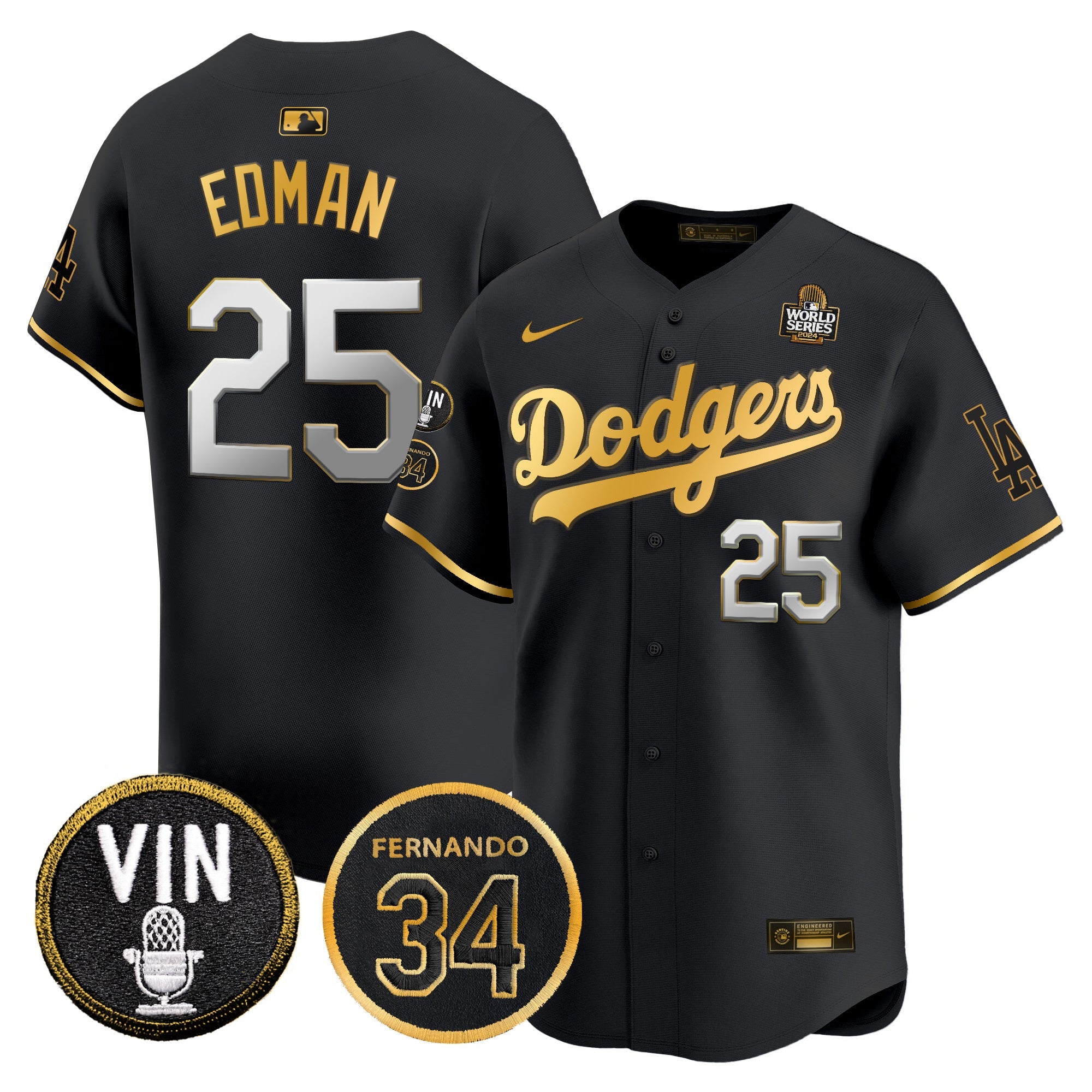 Men’s 2024 World Series Gold Trim Vapor Premier Limited Jersey V3