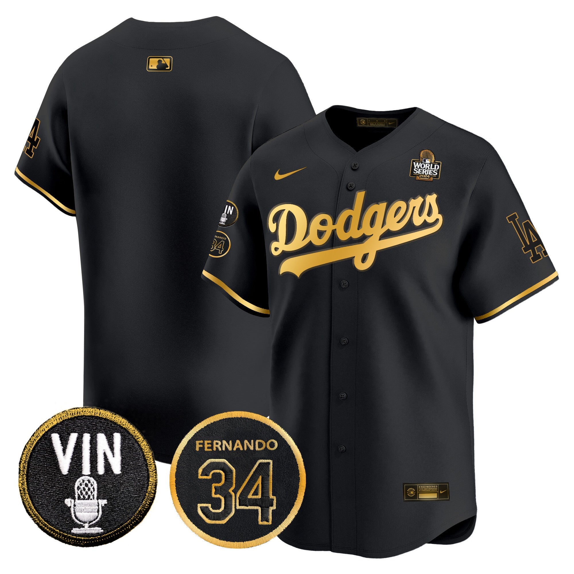 Men’s 2024 World Series Gold Trim Vapor Premier Limited Jersey V3