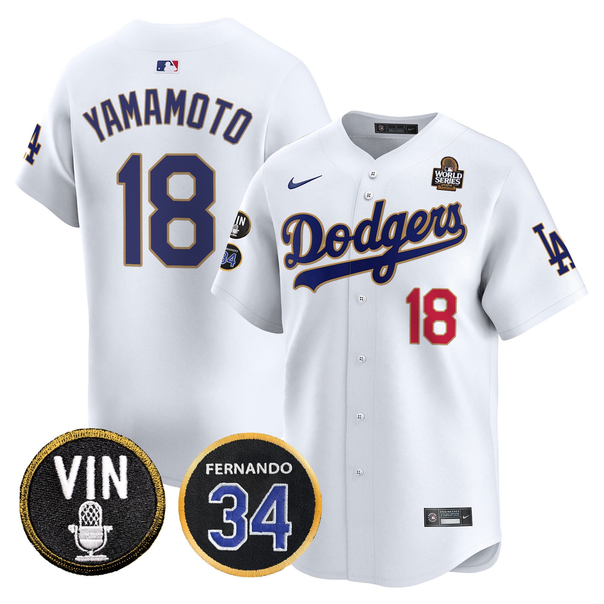 Men’s 2024 World Series Gold Trim Vapor Premier Limited Jersey V3