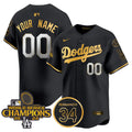 2024 World Series Champions Gold Trim Vapor Premier Limited Custom Jersey V2