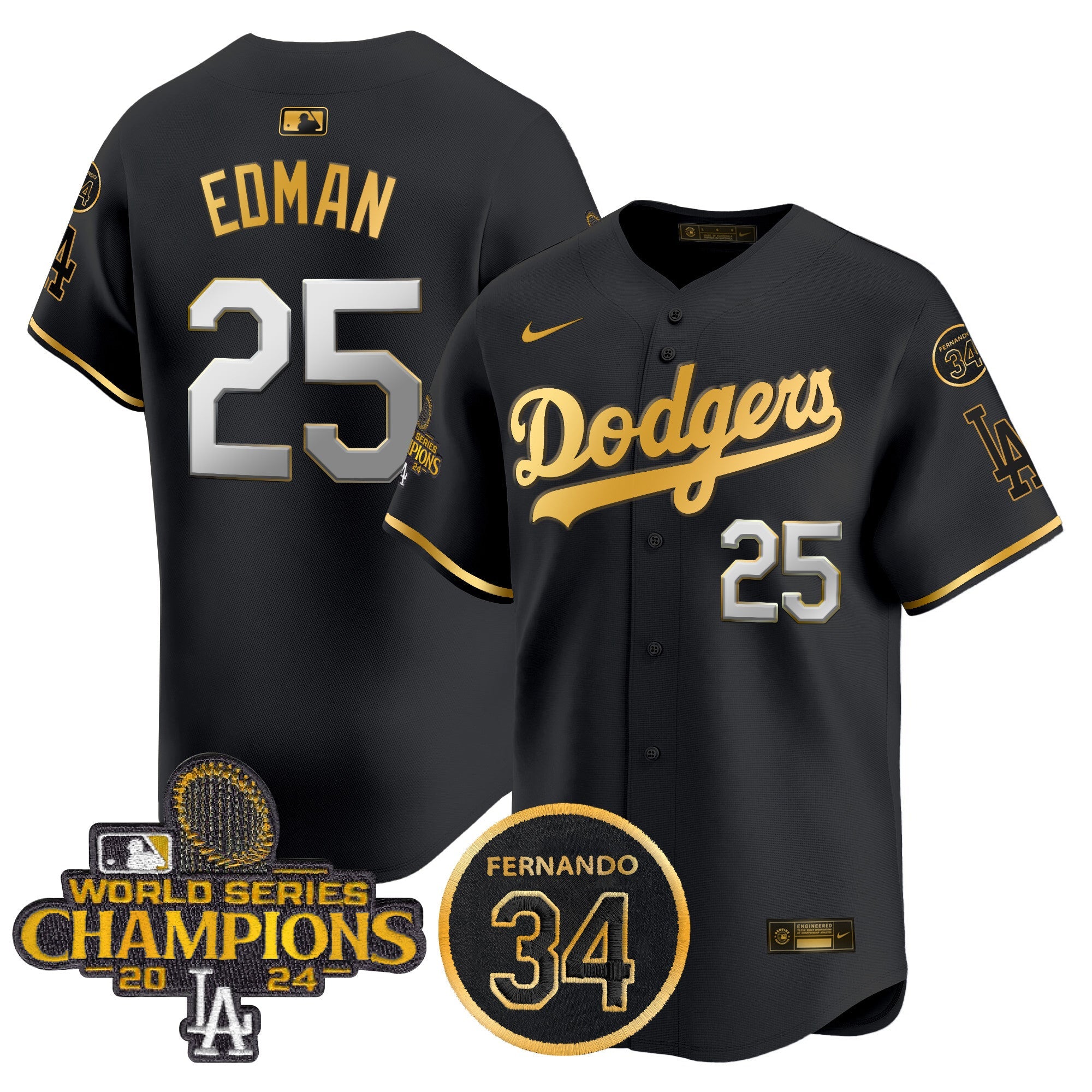 Men’s 2024 World Series Champions Patch Vapor Premier Limited Jersey V2