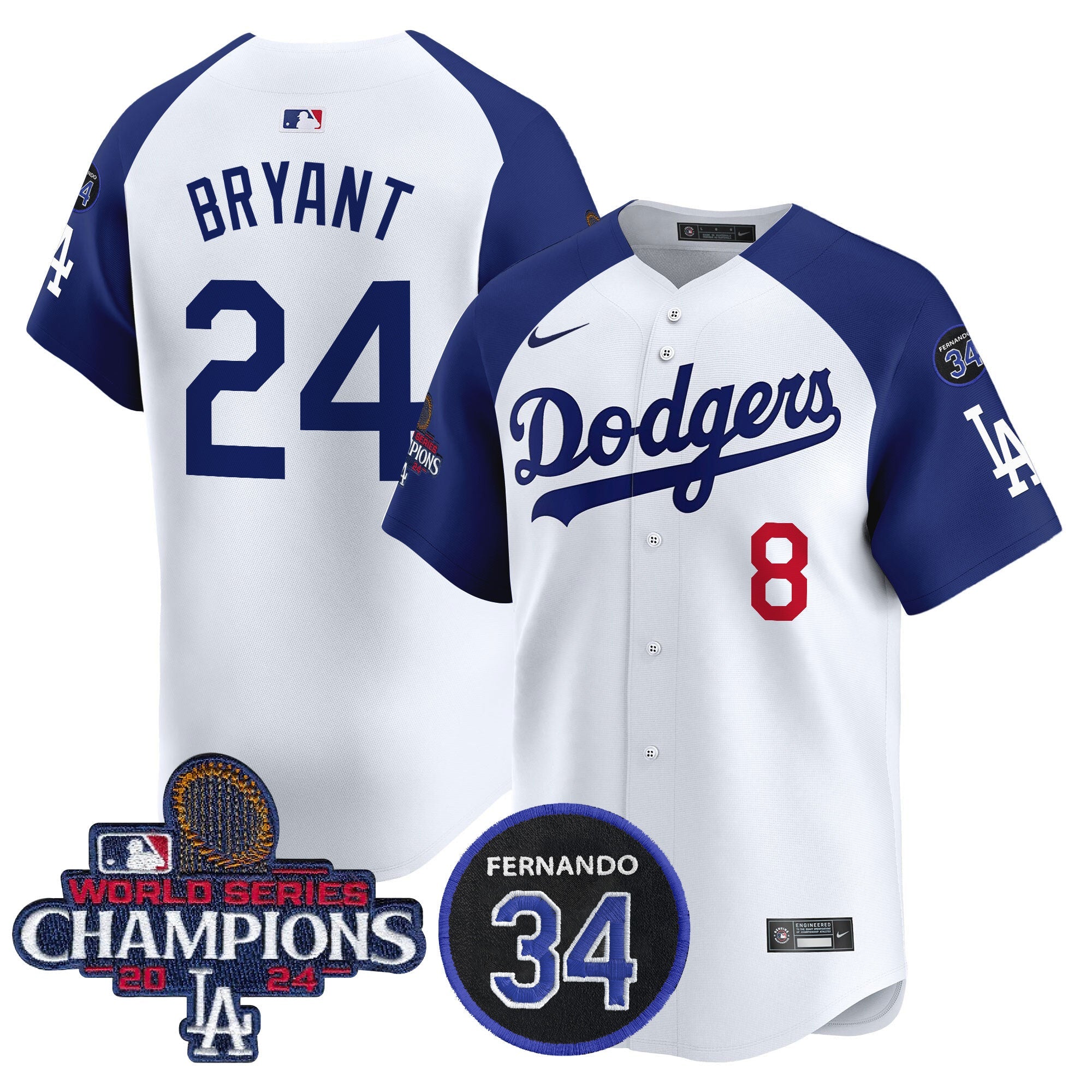 Men’s 2024 World Series Champions Patch Vapor Premier Limited Jersey V2