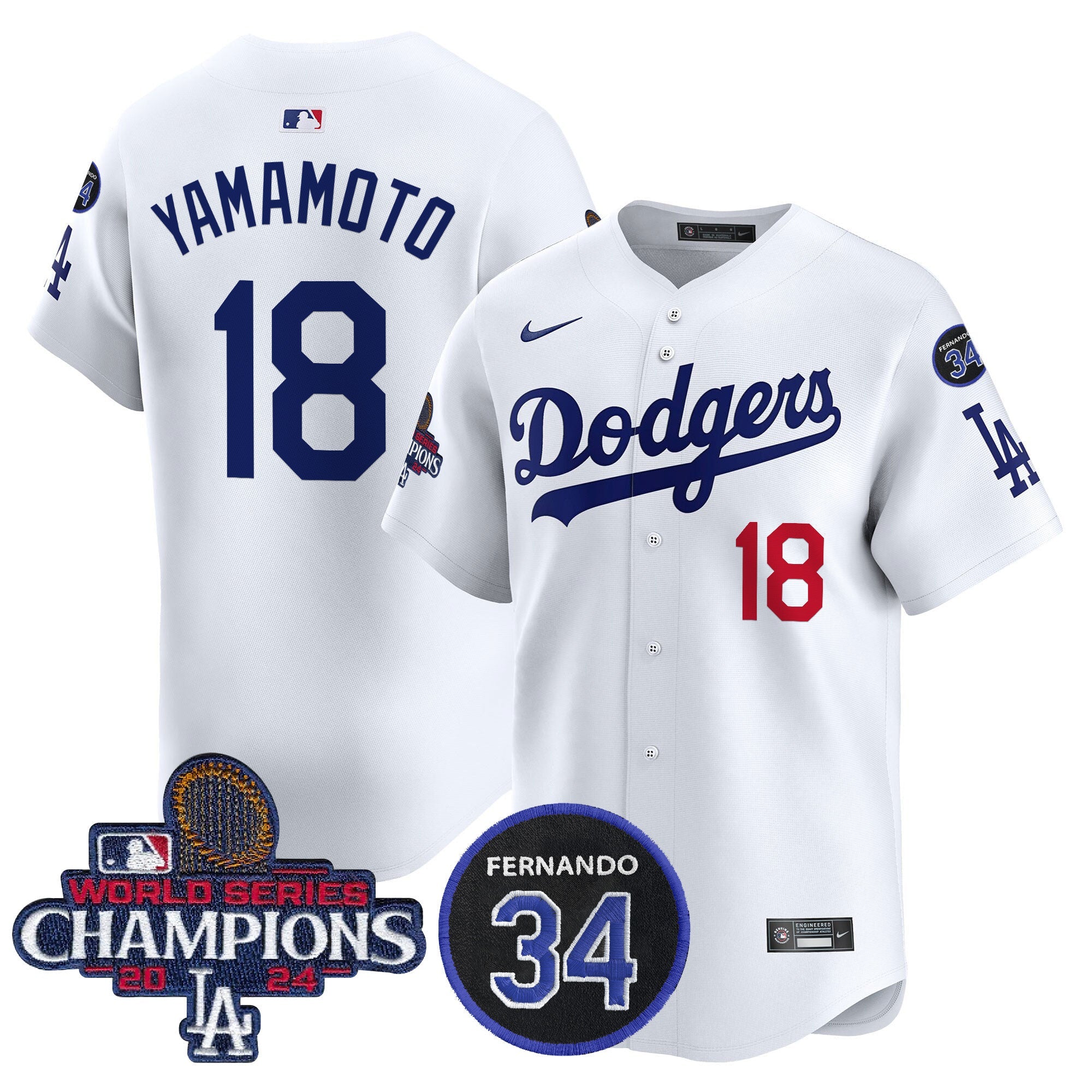 Men’s 2024 World Series Champions Patch Vapor Premier Limited Jersey V2
