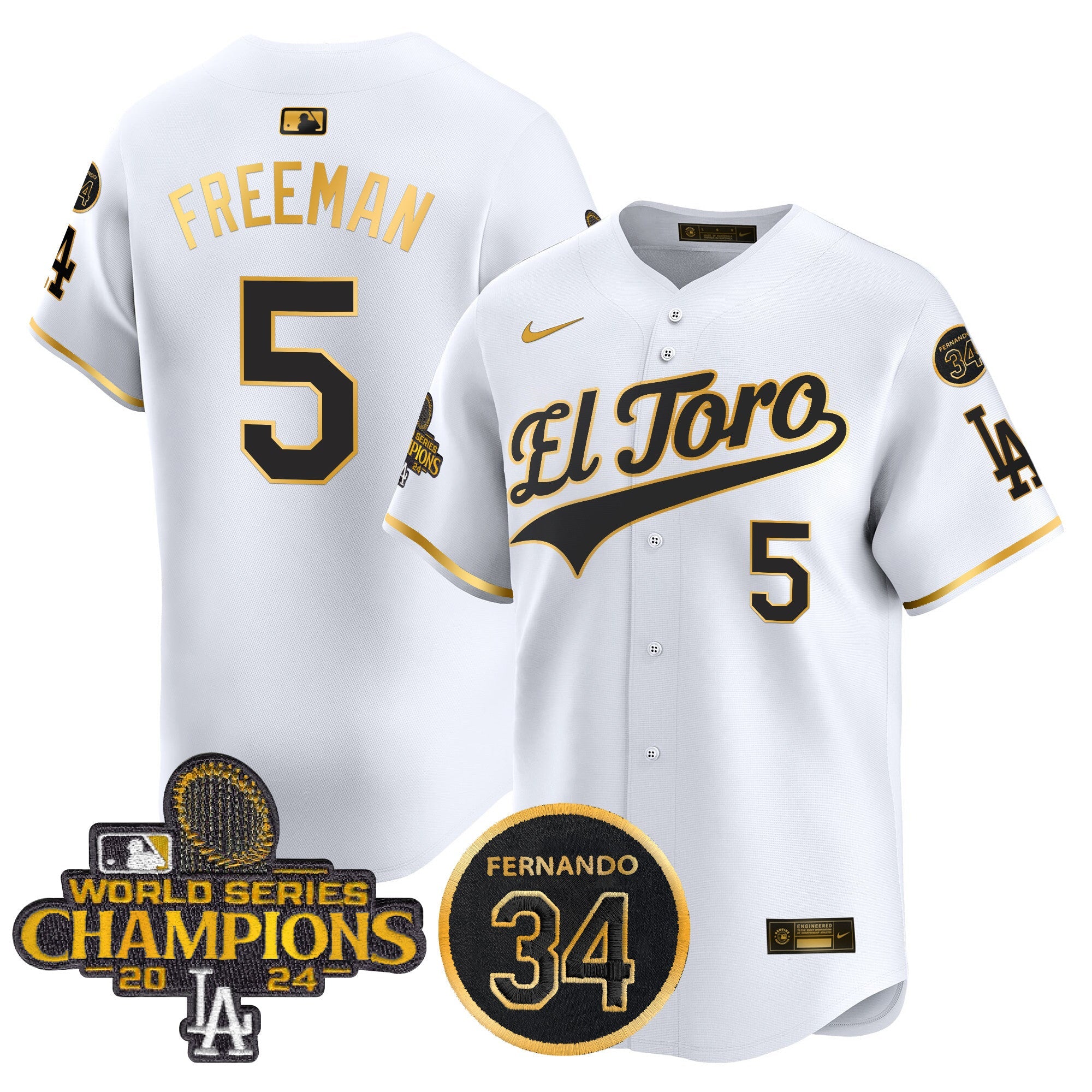 Men’s El Toro 2024 World Series Champions Patch Vapor Premier Limited Jersey