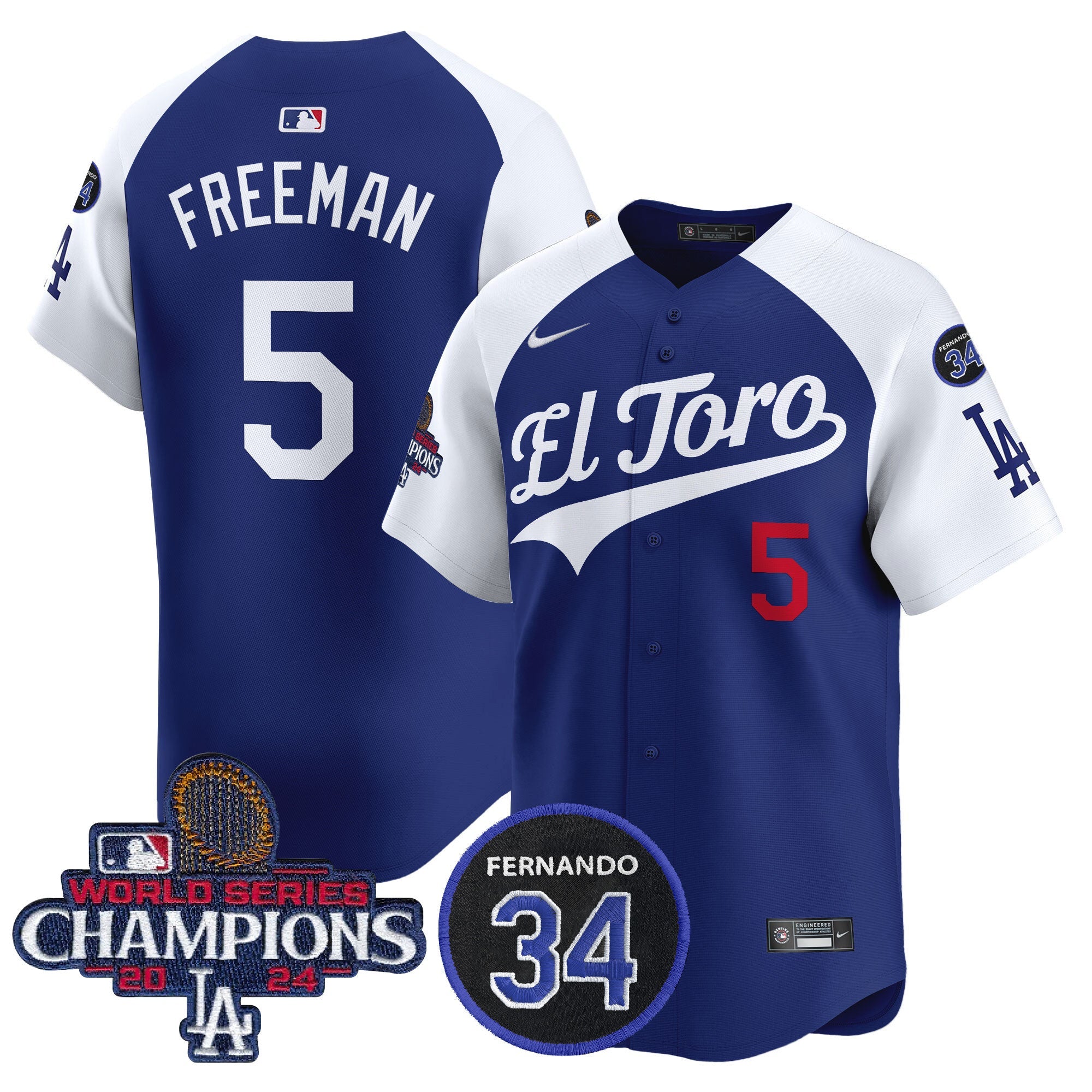 Men’s El Toro 2024 World Series Champions Patch Vapor Premier Limited Jersey