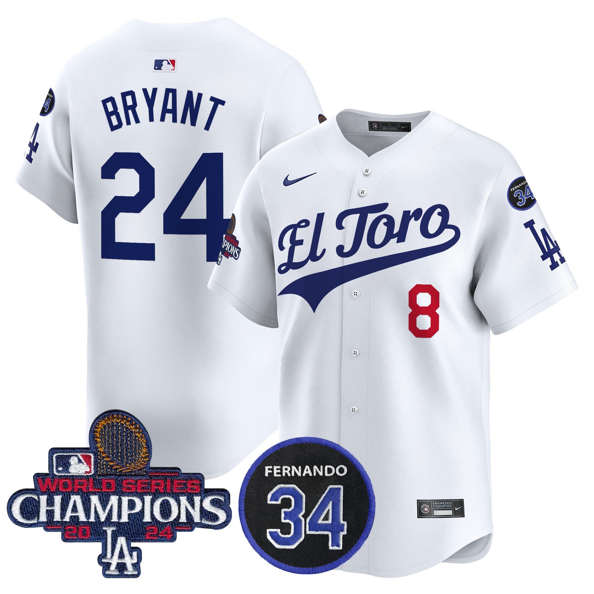 Men’s El Toro 2024 World Series Champions Patch Vapor Premier Limited Jersey