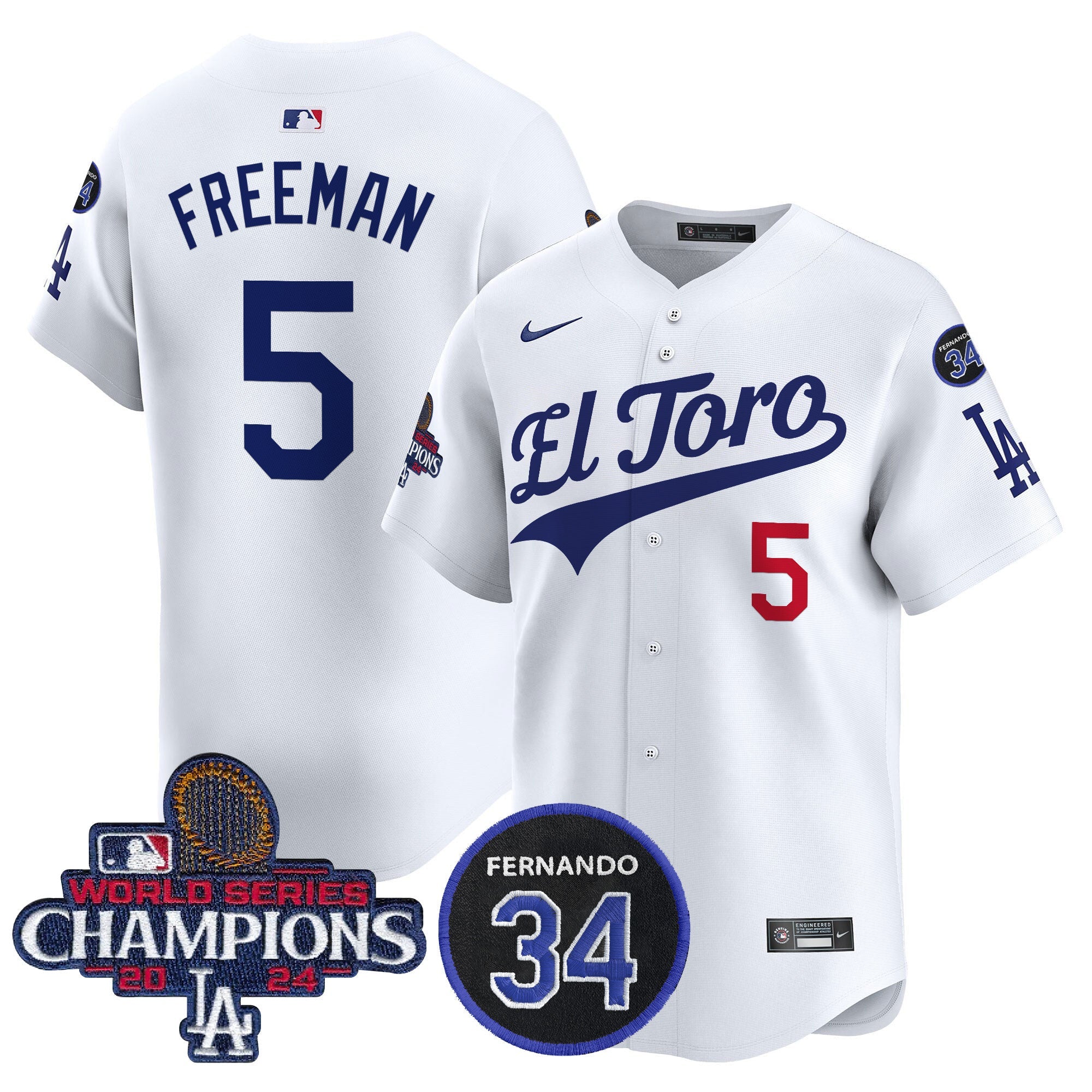 Men’s El Toro 2024 World Series Champions Patch Vapor Premier Limited Jersey