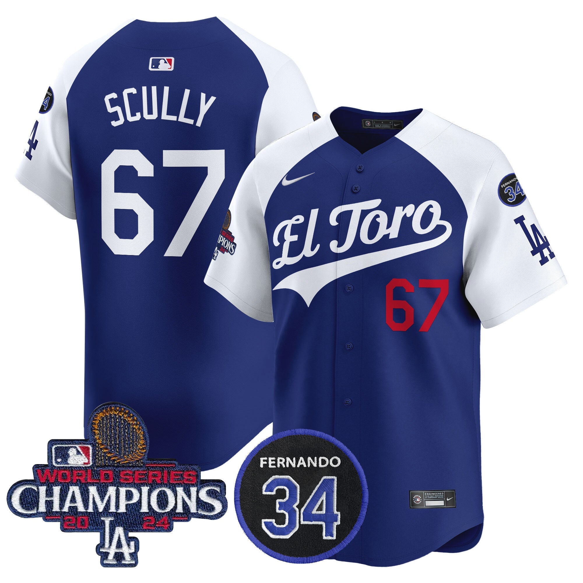 Men’s El Toro 2024 World Series Champions Patch Vapor Premier Limited Jersey