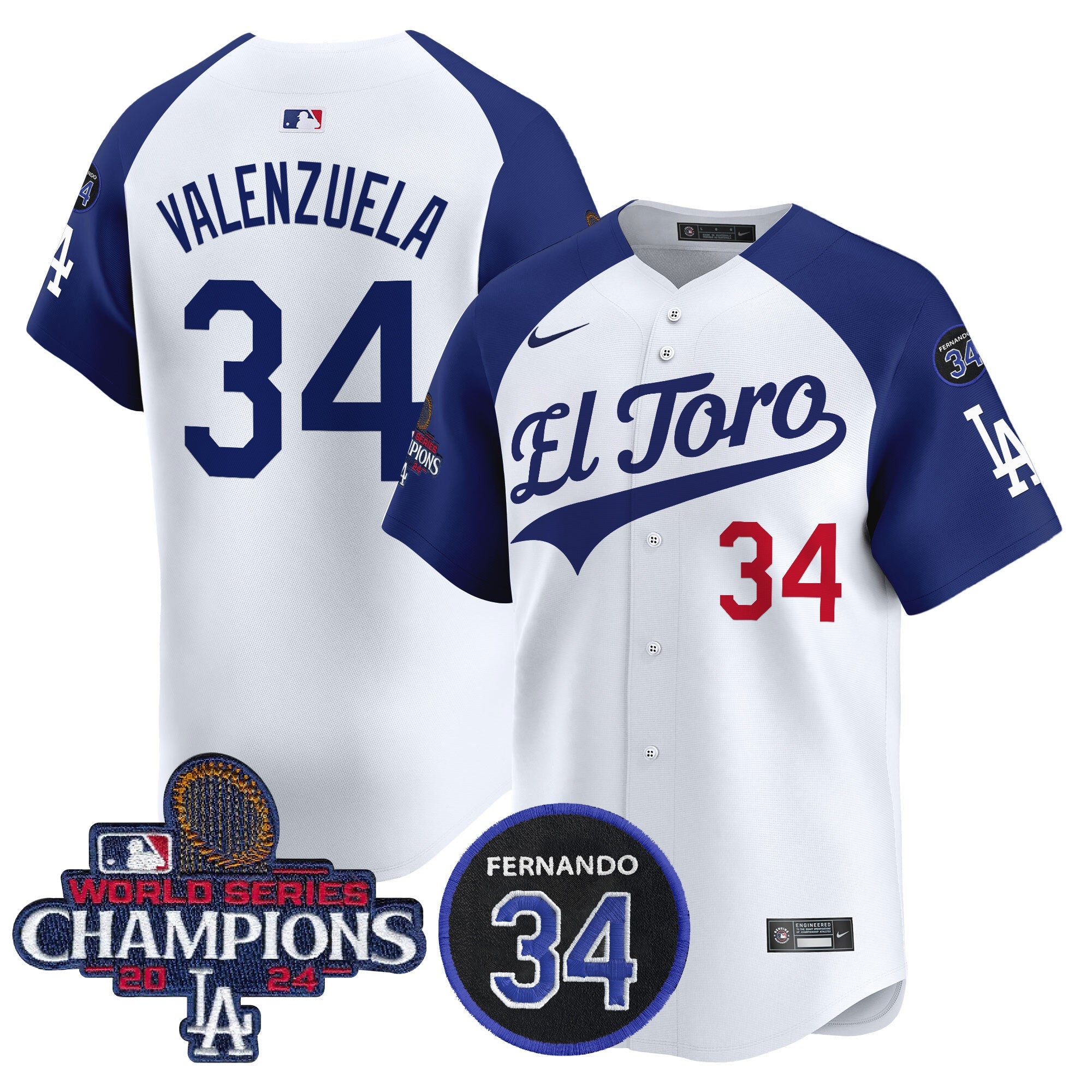 Men’s El Toro 2024 World Series Champions Patch Vapor Premier Limited Jersey