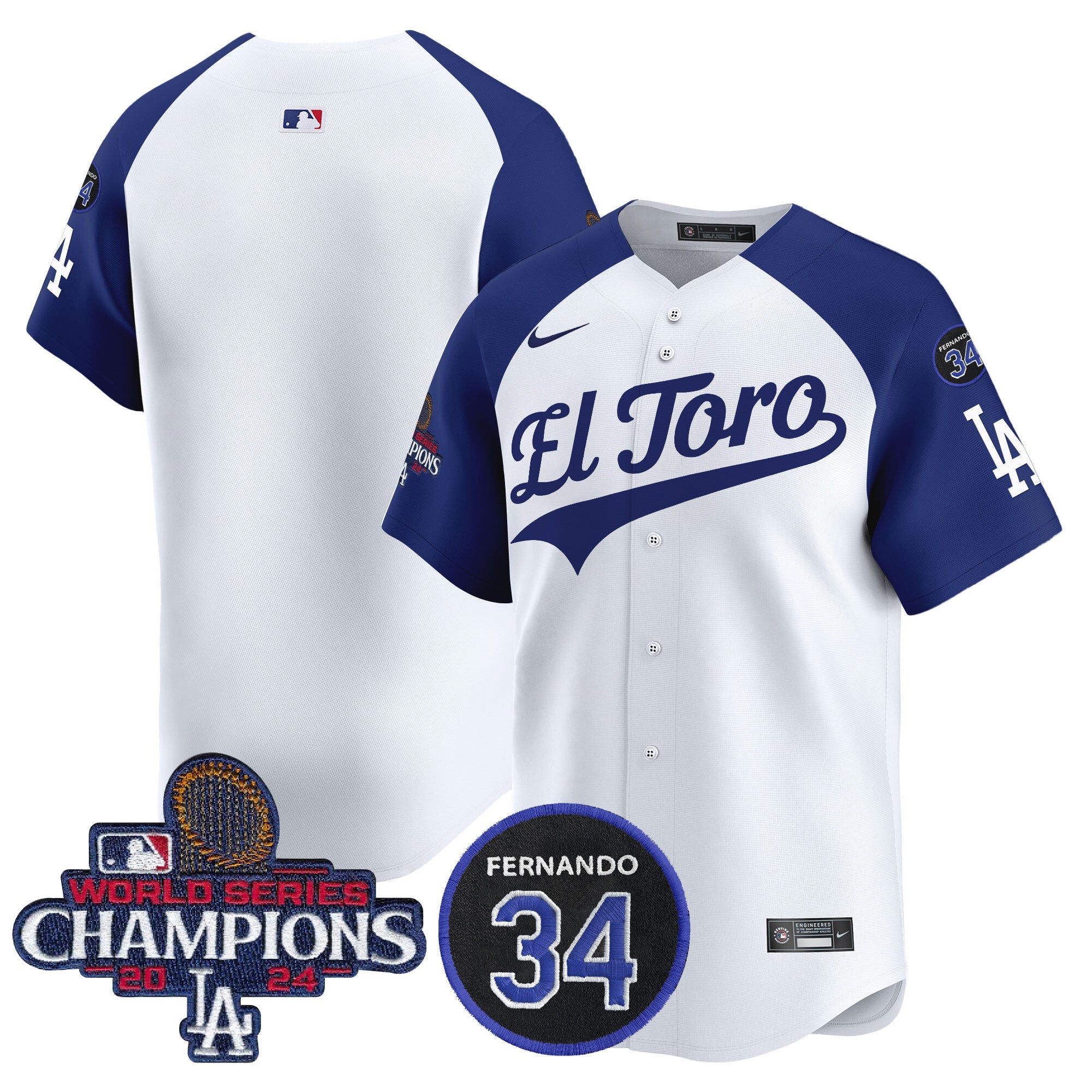 Men’s El Toro 2024 World Series Champions Patch Vapor Premier Limited Jersey