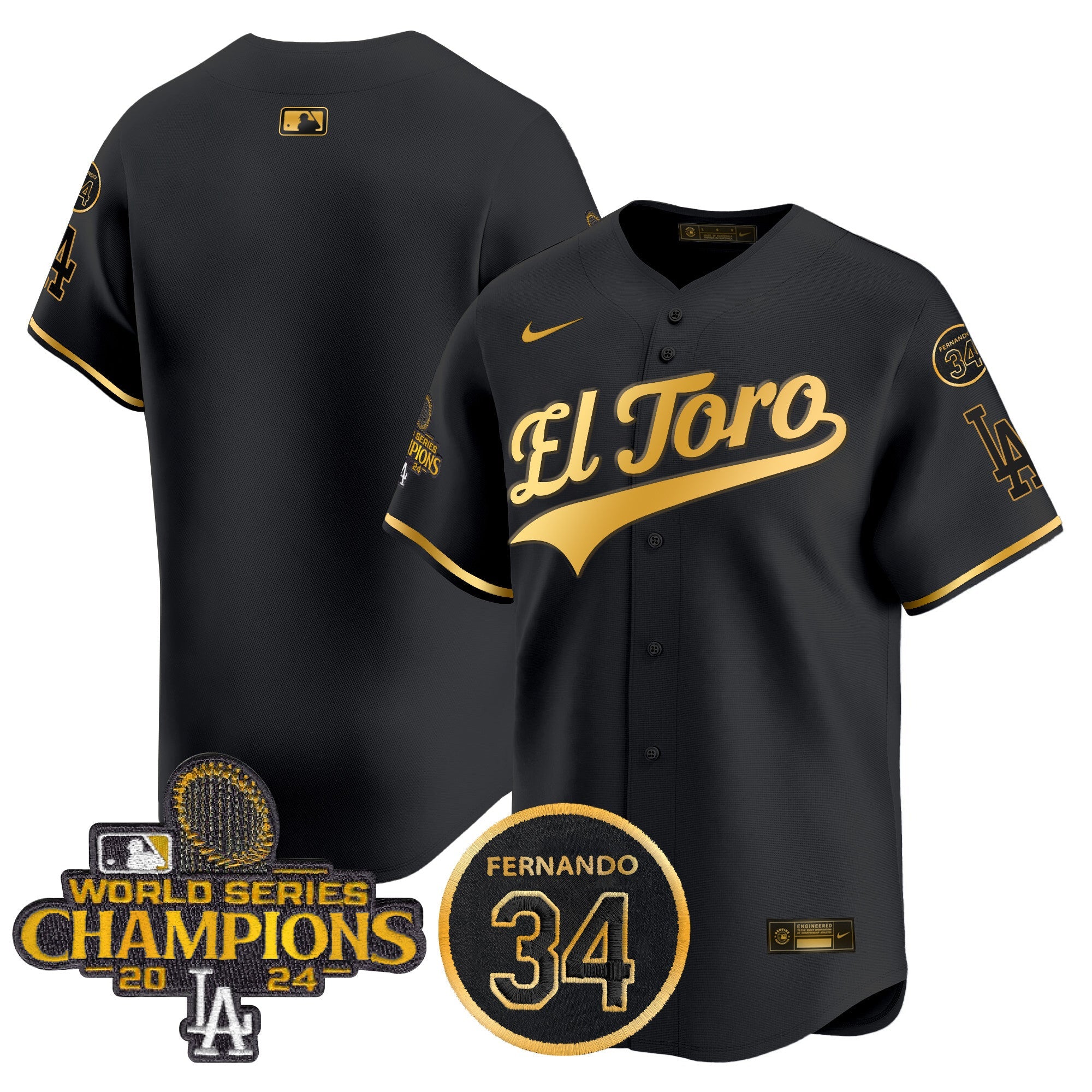 Men’s El Toro 2024 World Series Champions Patch Vapor Premier Limited Jersey