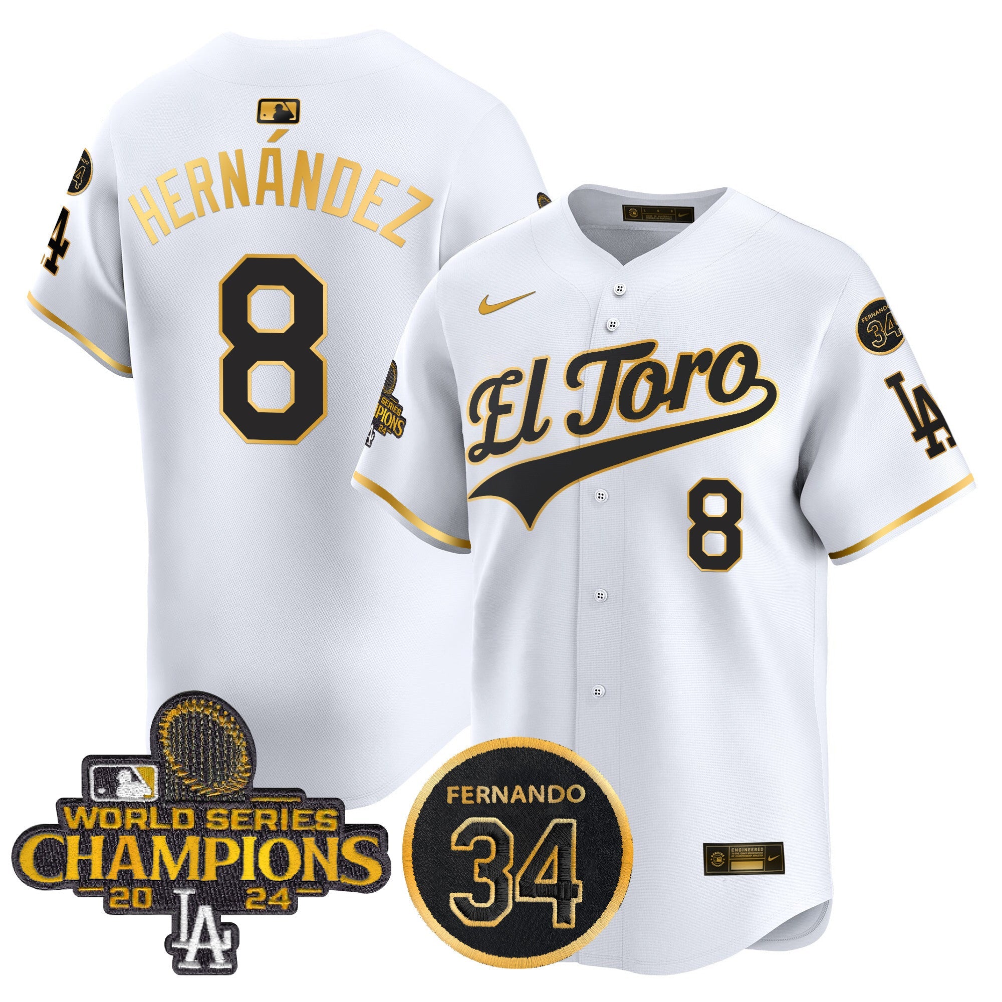 Men’s El Toro 2024 World Series Champions Patch Vapor Premier Limited Jersey