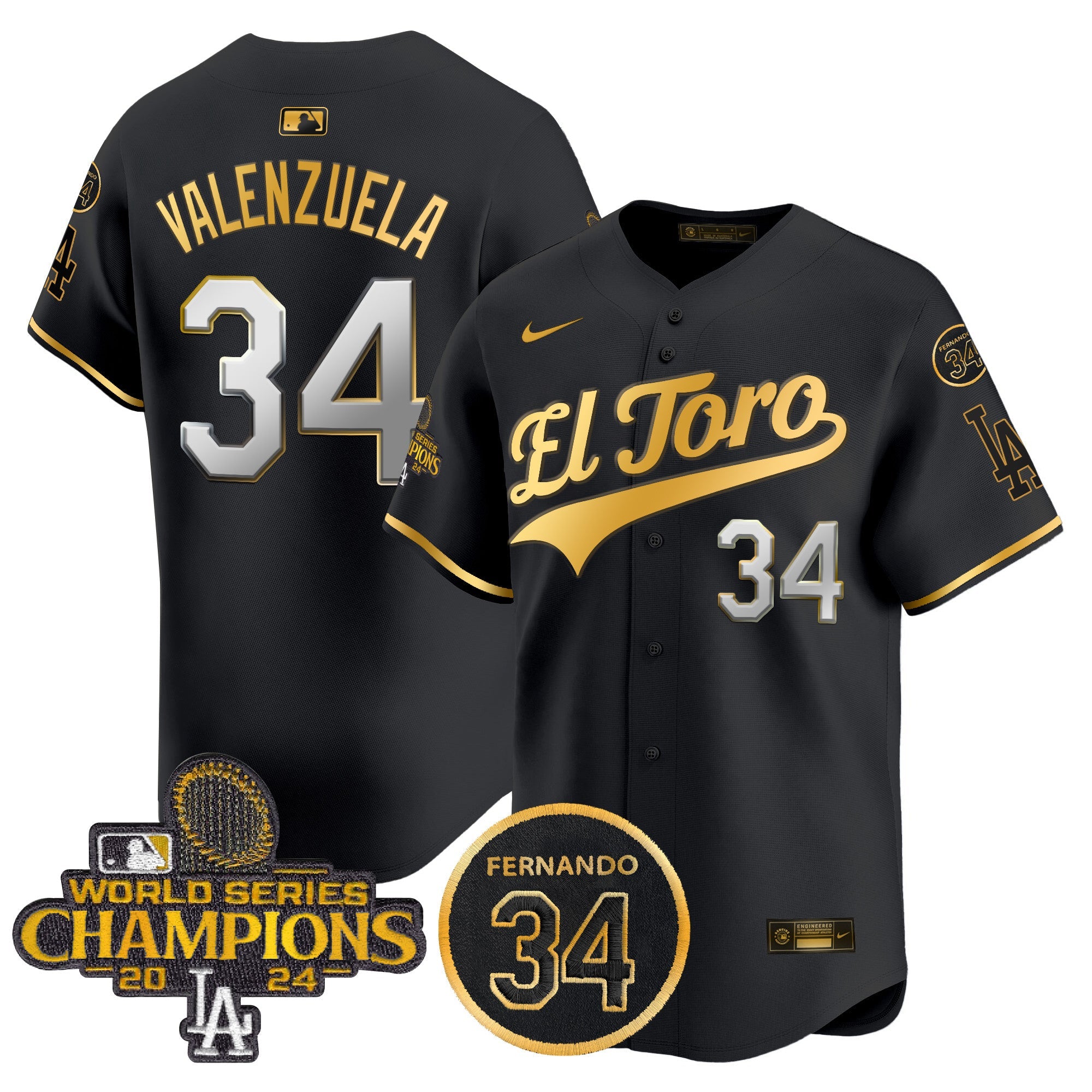 Men’s El Toro 2024 World Series Champions Patch Vapor Premier Limited Jersey