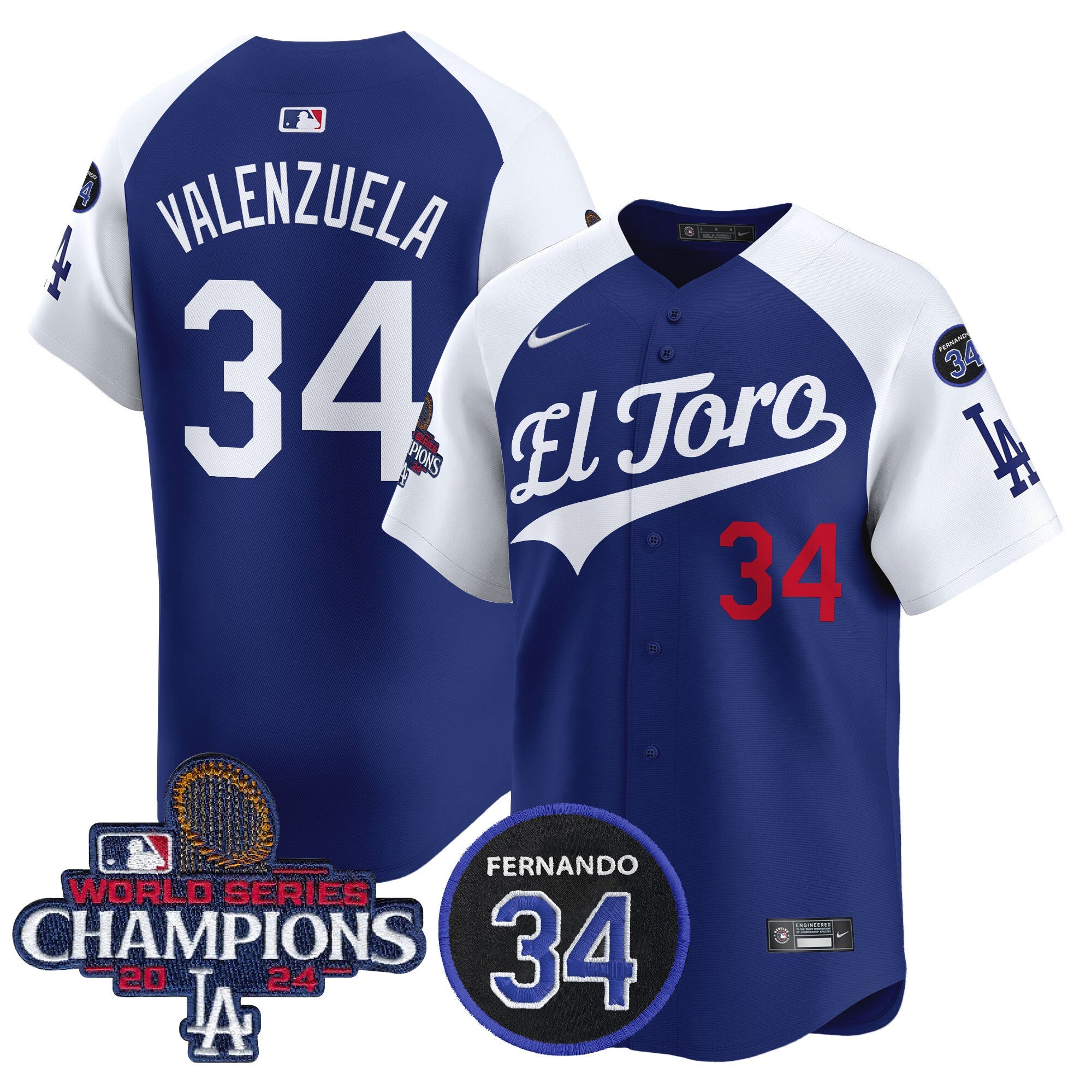 Men’s El Toro 2024 World Series Champions Patch Vapor Premier Limited Jersey