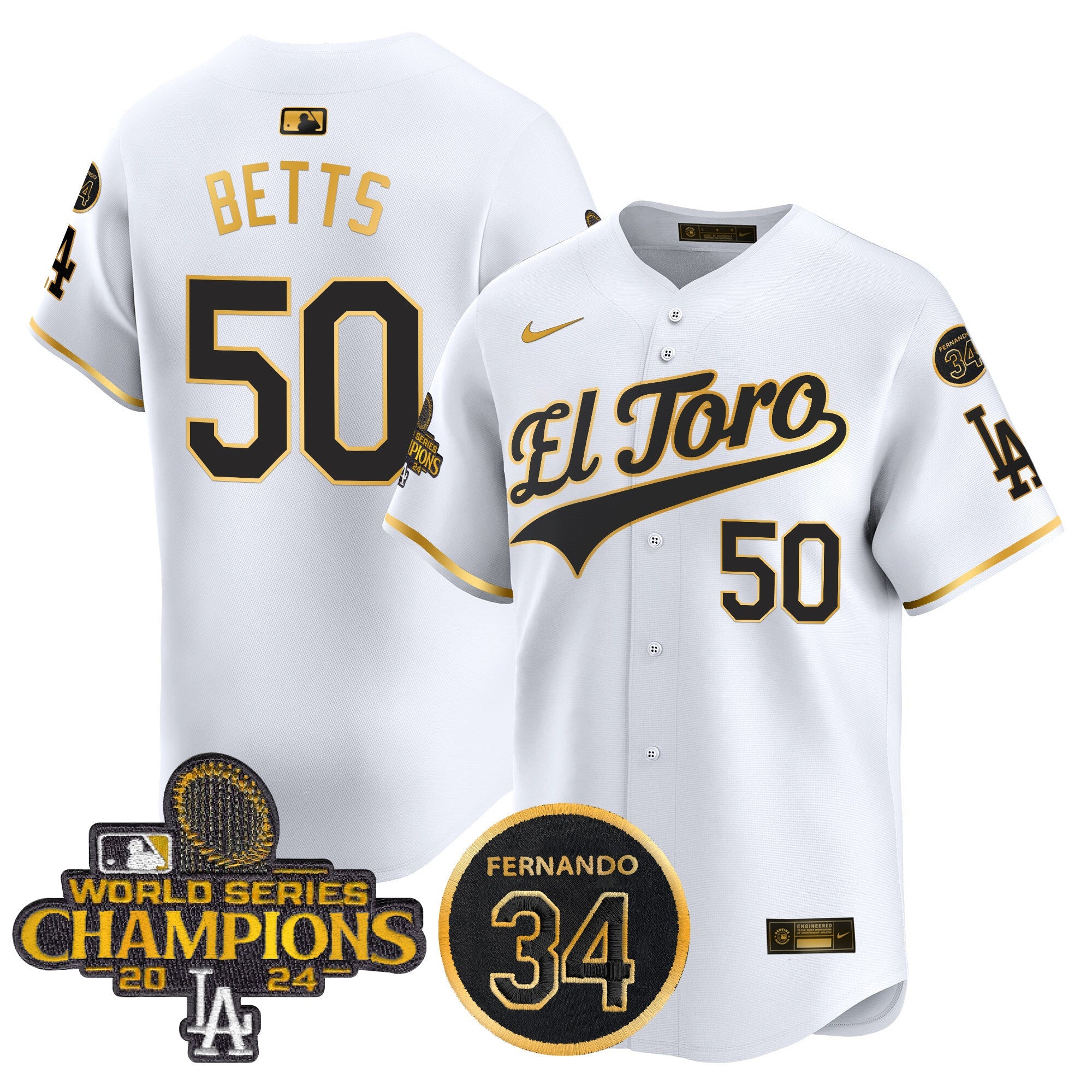 Men’s El Toro 2024 World Series Champions Patch Vapor Premier Limited Jersey