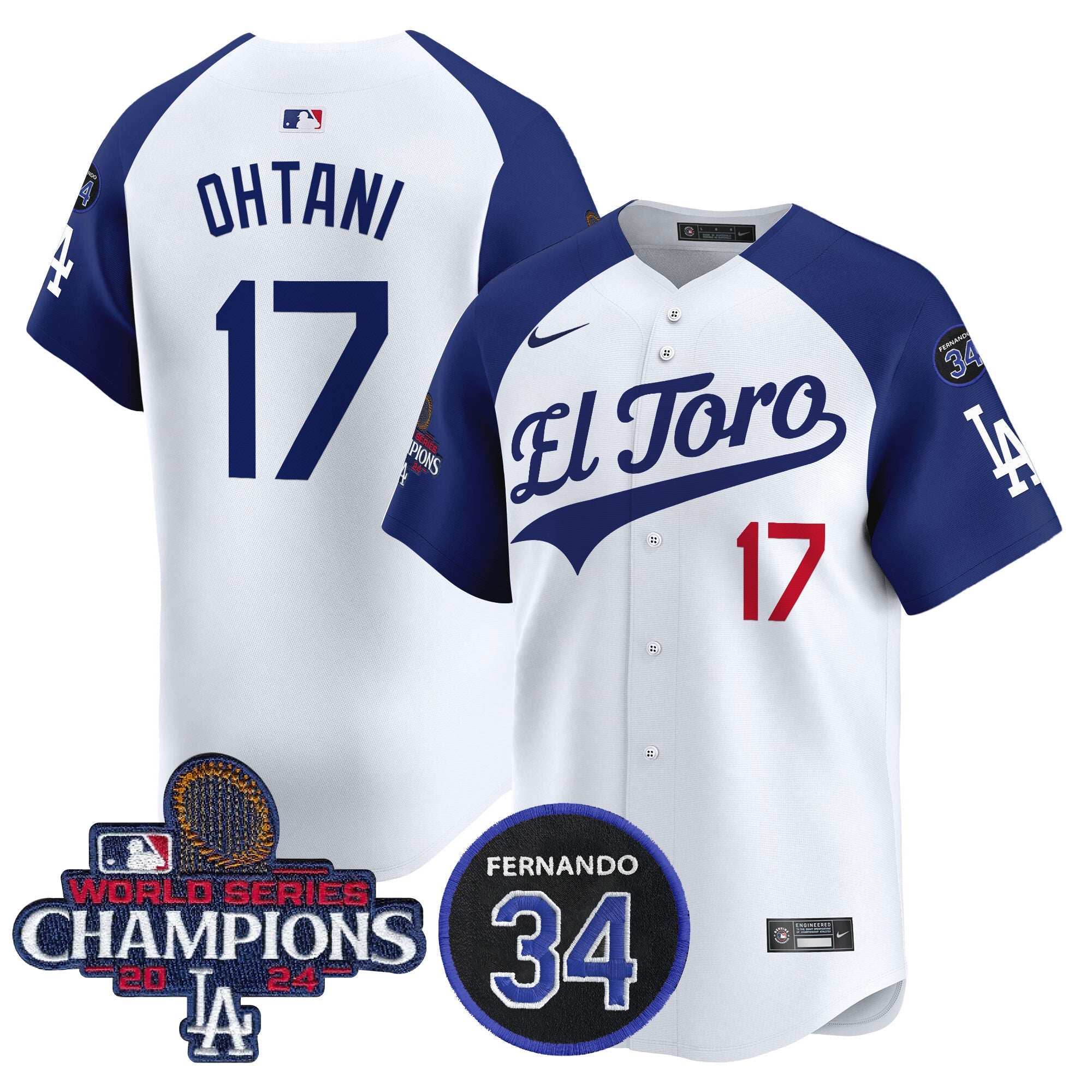 Men’s El Toro 2024 World Series Champions Patch Vapor Premier Limited Jersey