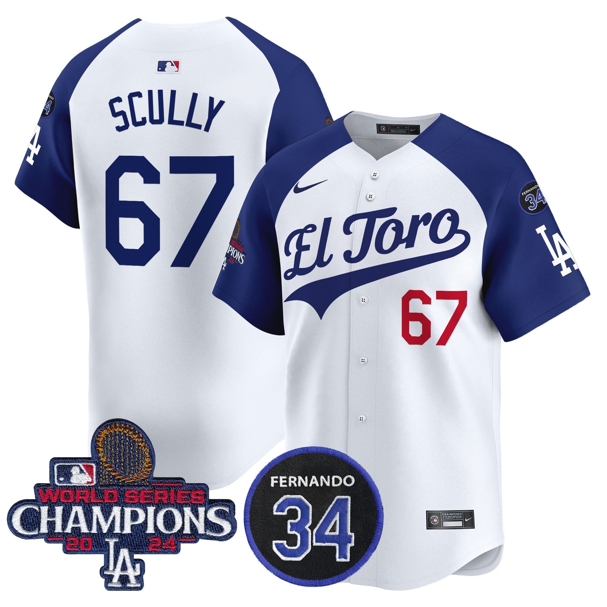 Men’s El Toro 2024 World Series Champions Patch Vapor Premier Limited Jersey