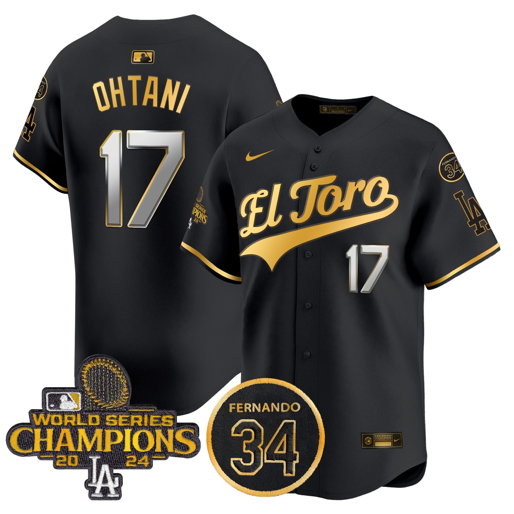 Men’s El Toro 2024 World Series Champions Patch Vapor Premier Limited Jersey