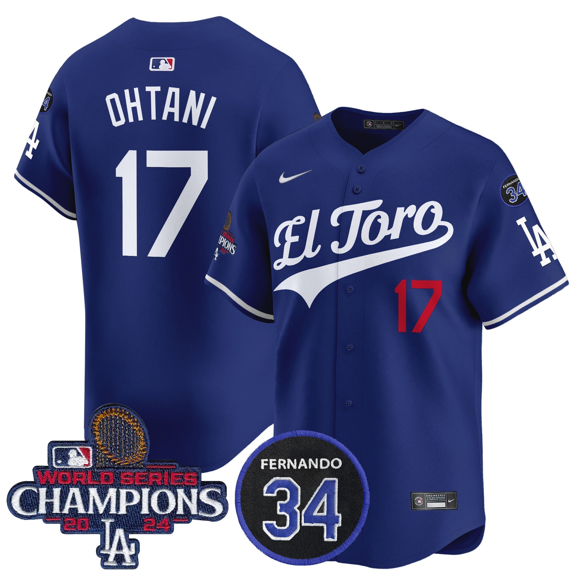 Men’s El Toro 2024 World Series Champions Patch Vapor Premier Limited Jersey