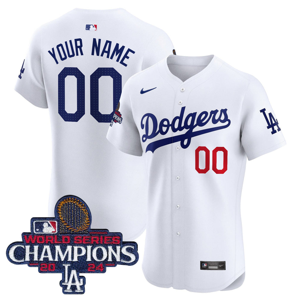 2024 World Series Champions Patch Vapor Premier Elite Custom Jersey