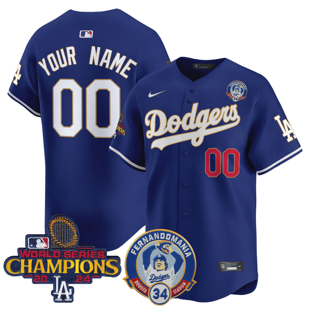 Fernando & 2024 World Series Champions Patch Vapor Premier Limited Custom Jersey