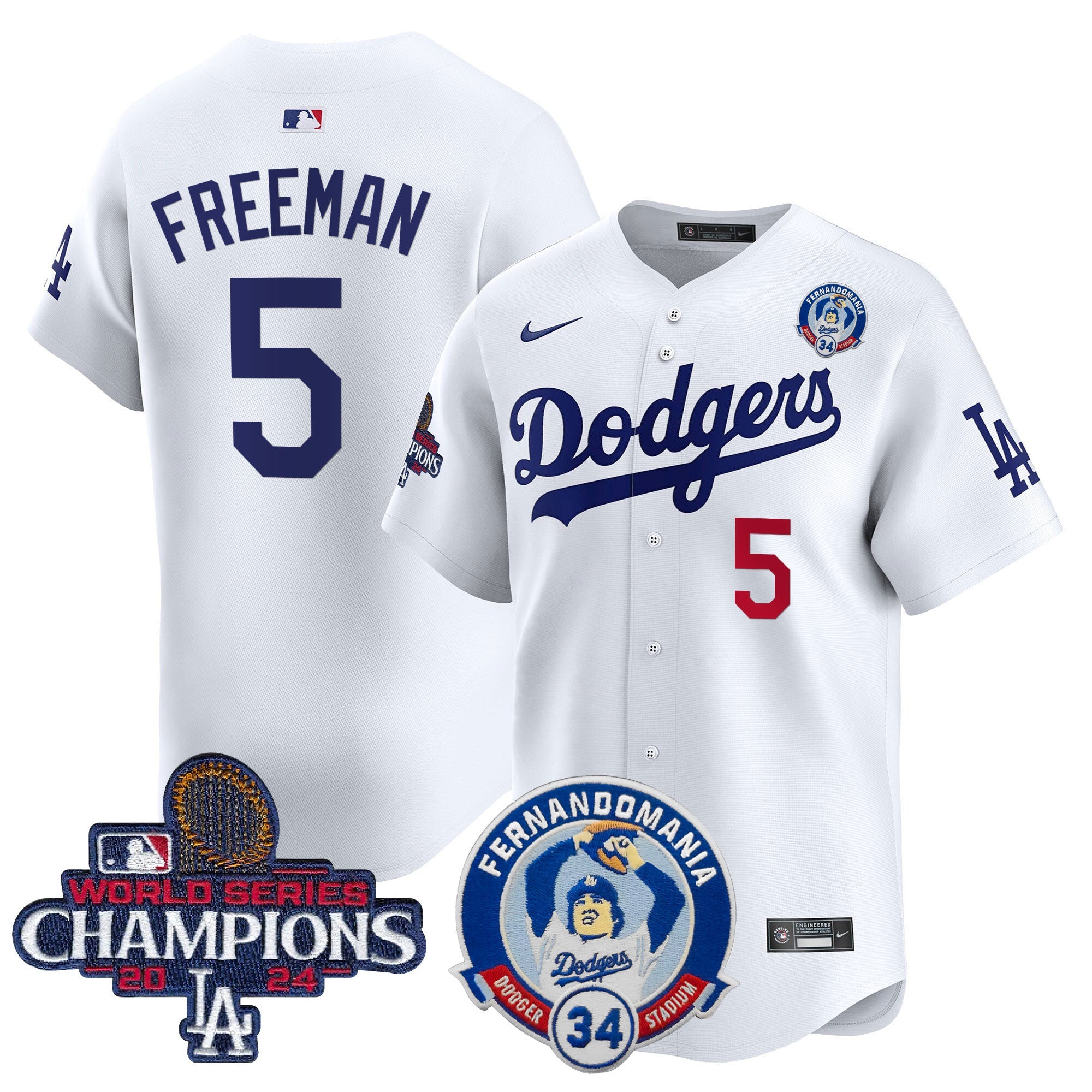 Men’s Fernando & 2024 World Series Champions Patch Vapor Premier Limited Jersey V2