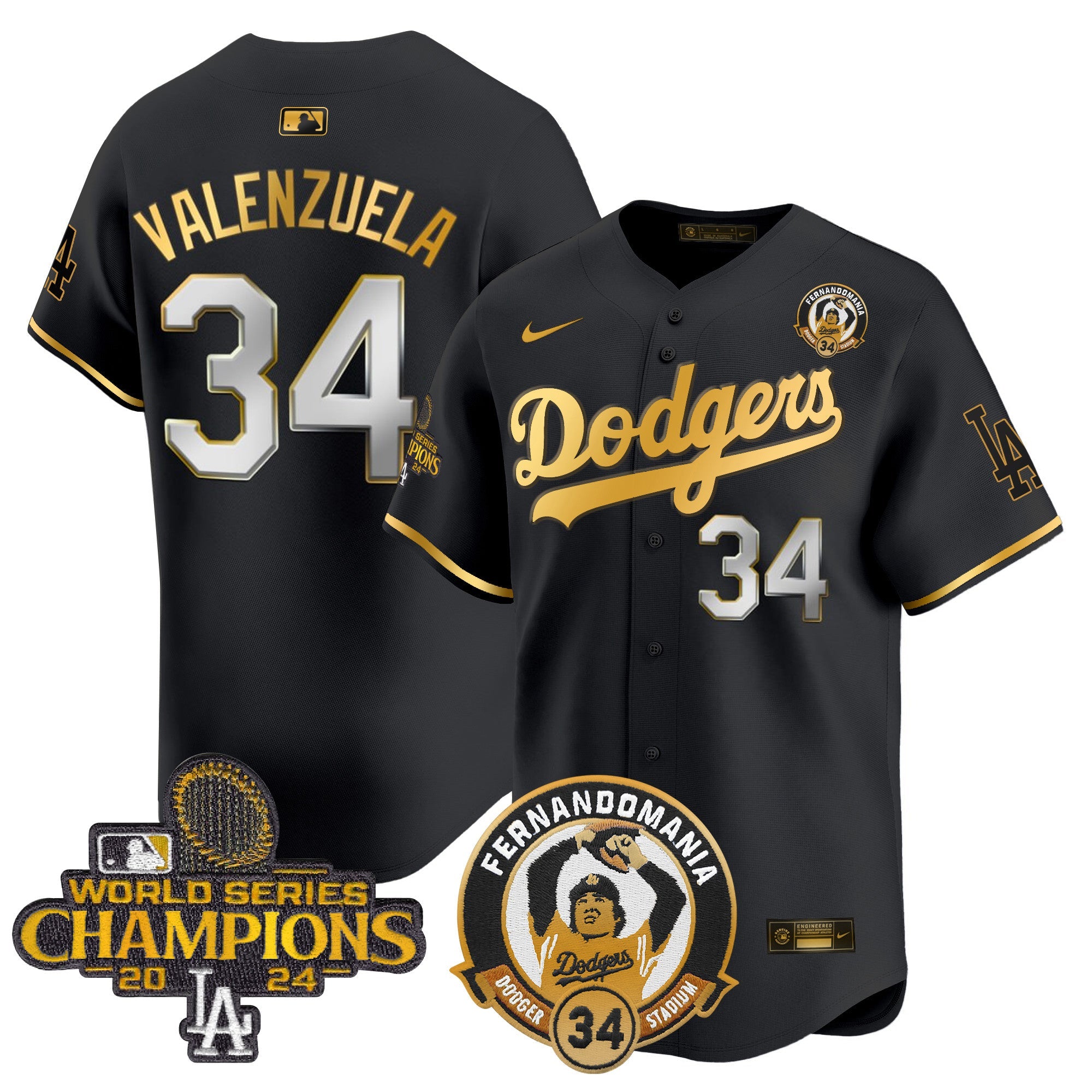 Men’s Fernando & 2024 World Series Champions Patch Vapor Premier Limited Jersey V2