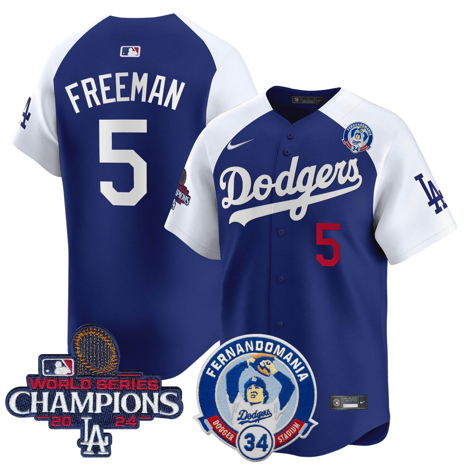 Men’s Fernando & 2024 World Series Champions Patch Vapor Premier Limited Jersey V2