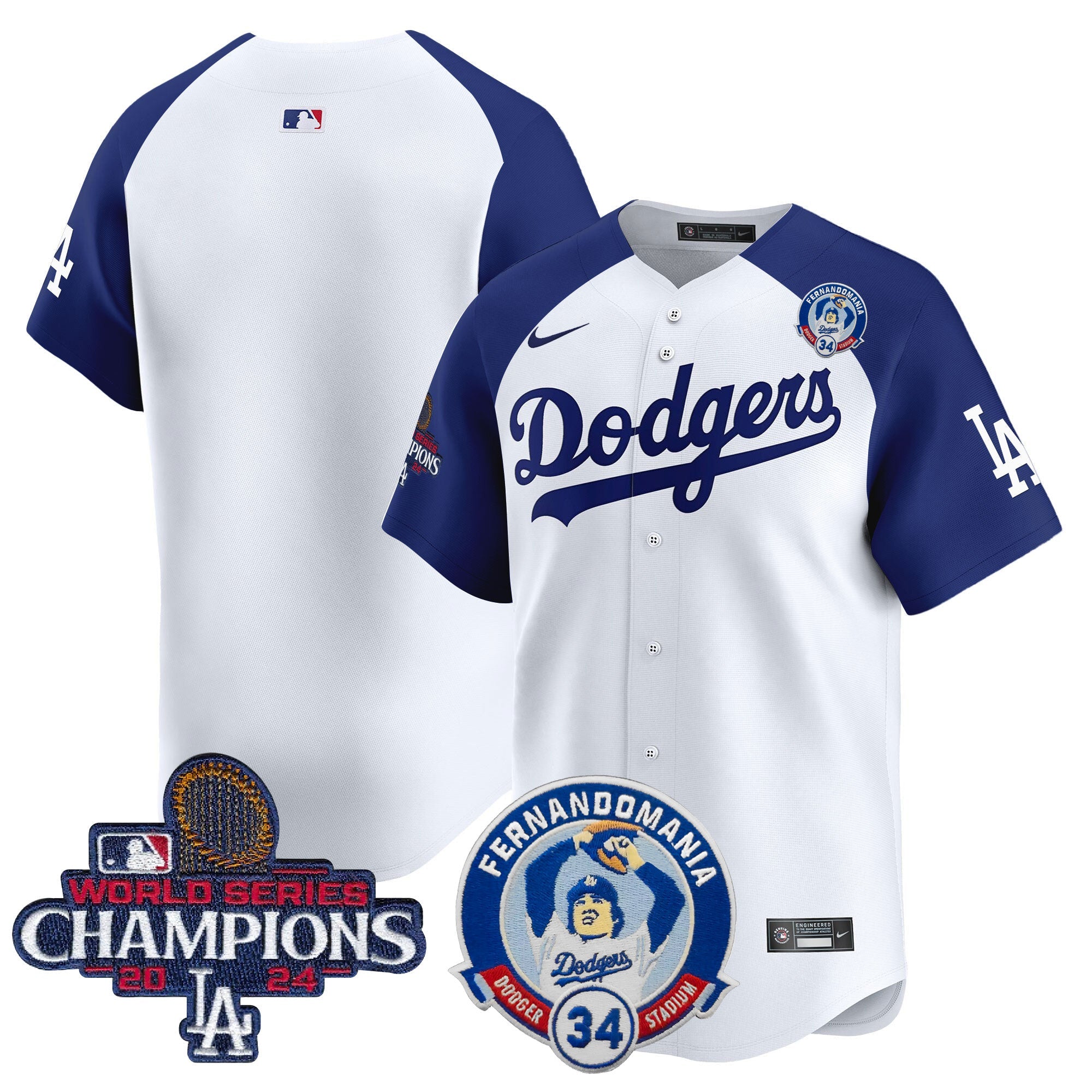 Men’s Fernando & 2024 World Series Champions Patch Vapor Premier Limited Jersey V2
