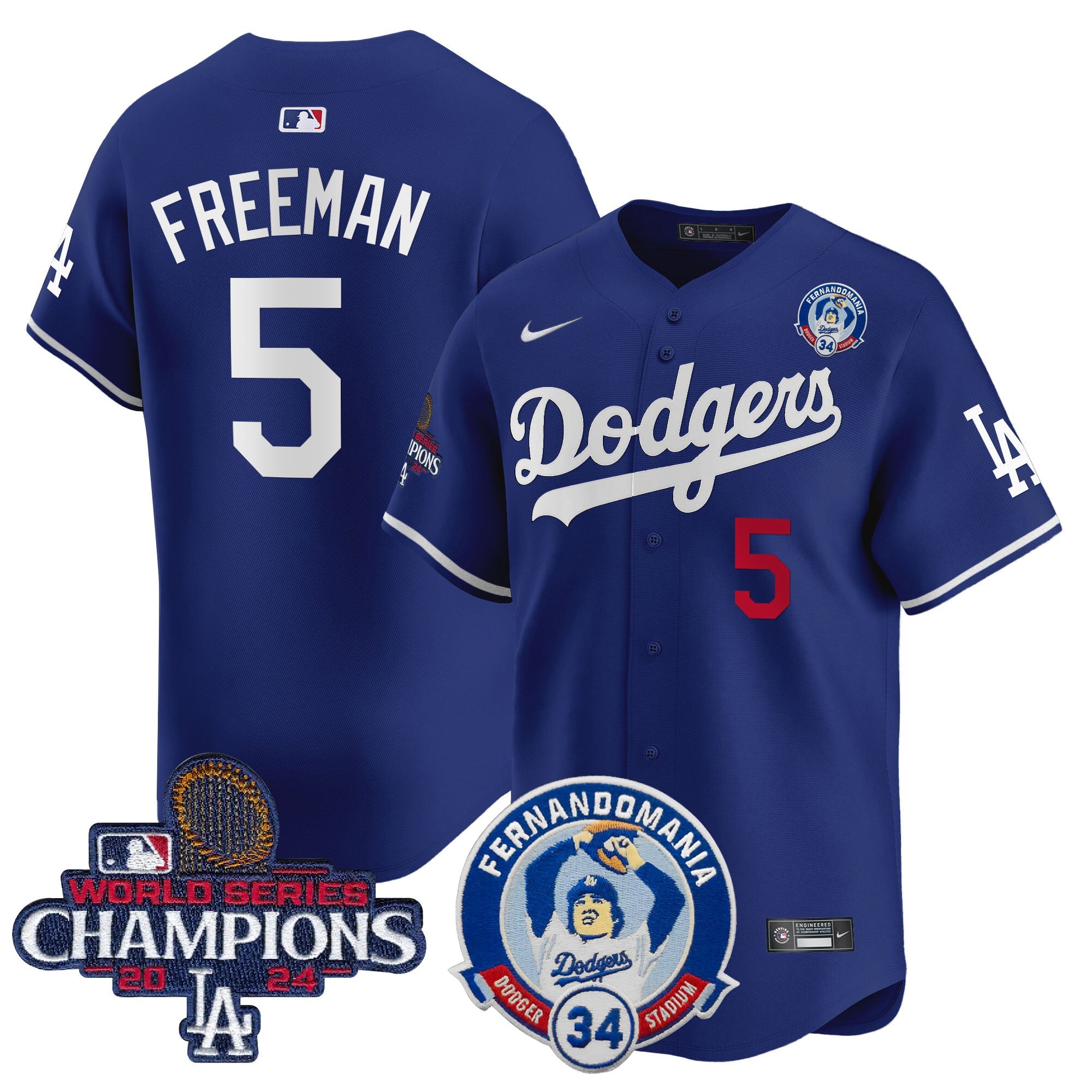 Men’s Fernando & 2024 World Series Champions Patch Vapor Premier Limited Jersey V2