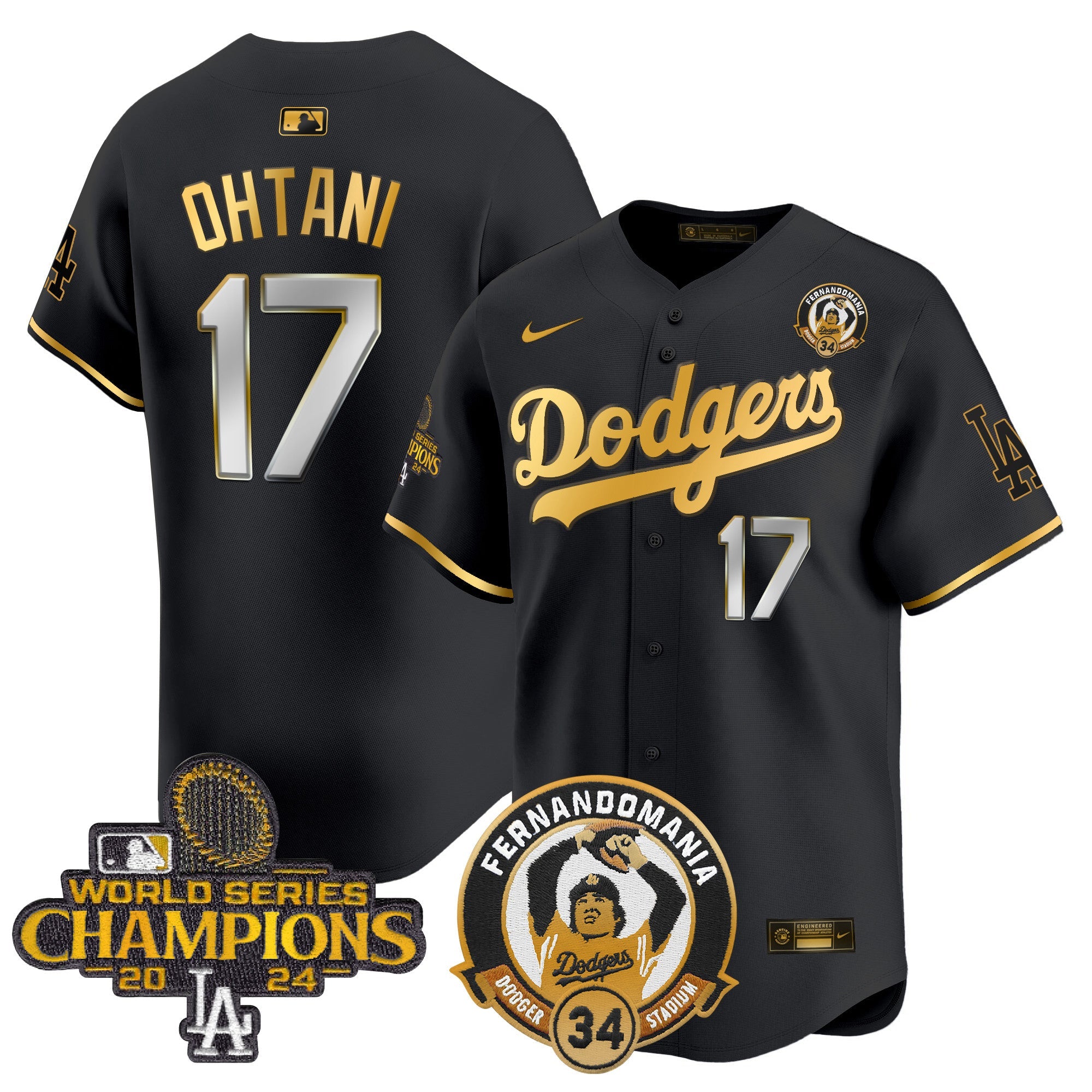 Men’s Fernando & 2024 World Series Champions Patch Vapor Premier Limited Jersey V2